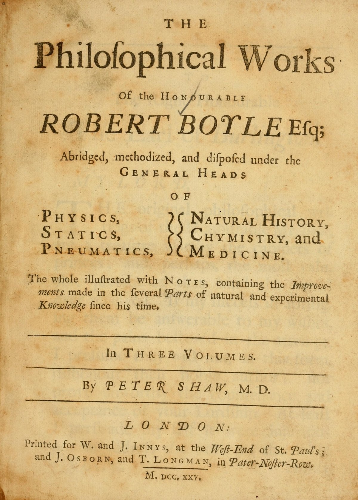 Philosophical Works Vol. 1