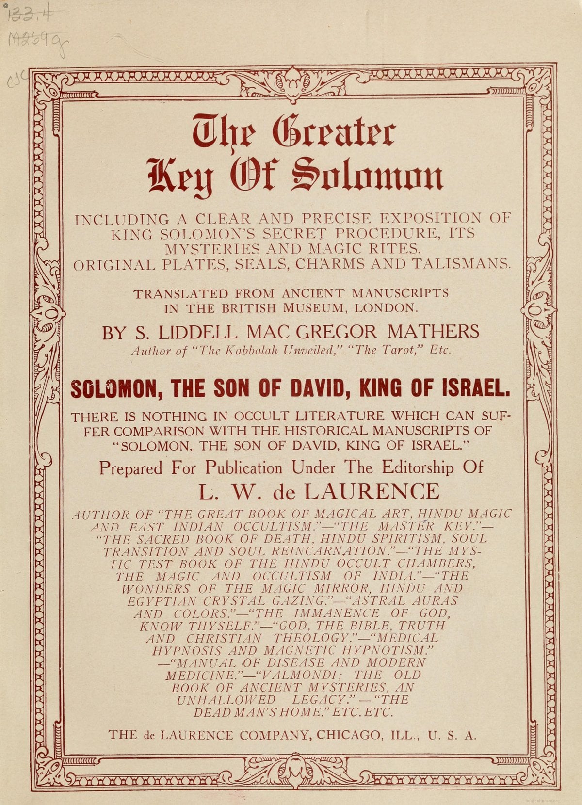 The Greater Key of Solomon