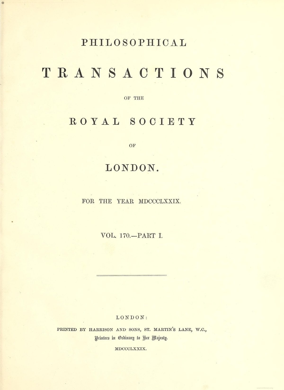 Philosophical Transactions of the Royal Society (1701-)
