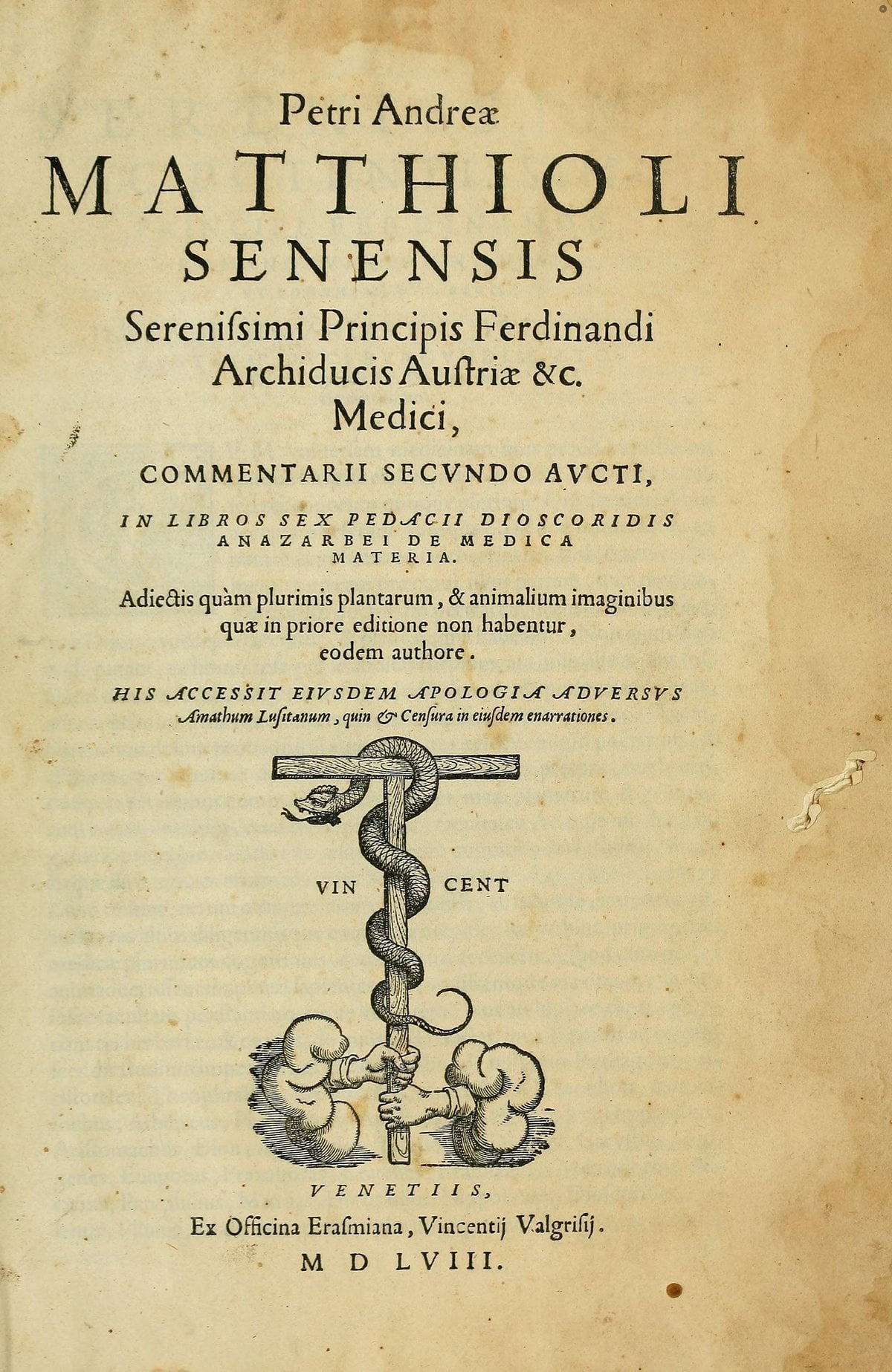 Commentaries on the Six Books of Dioscorides on Medical Matter