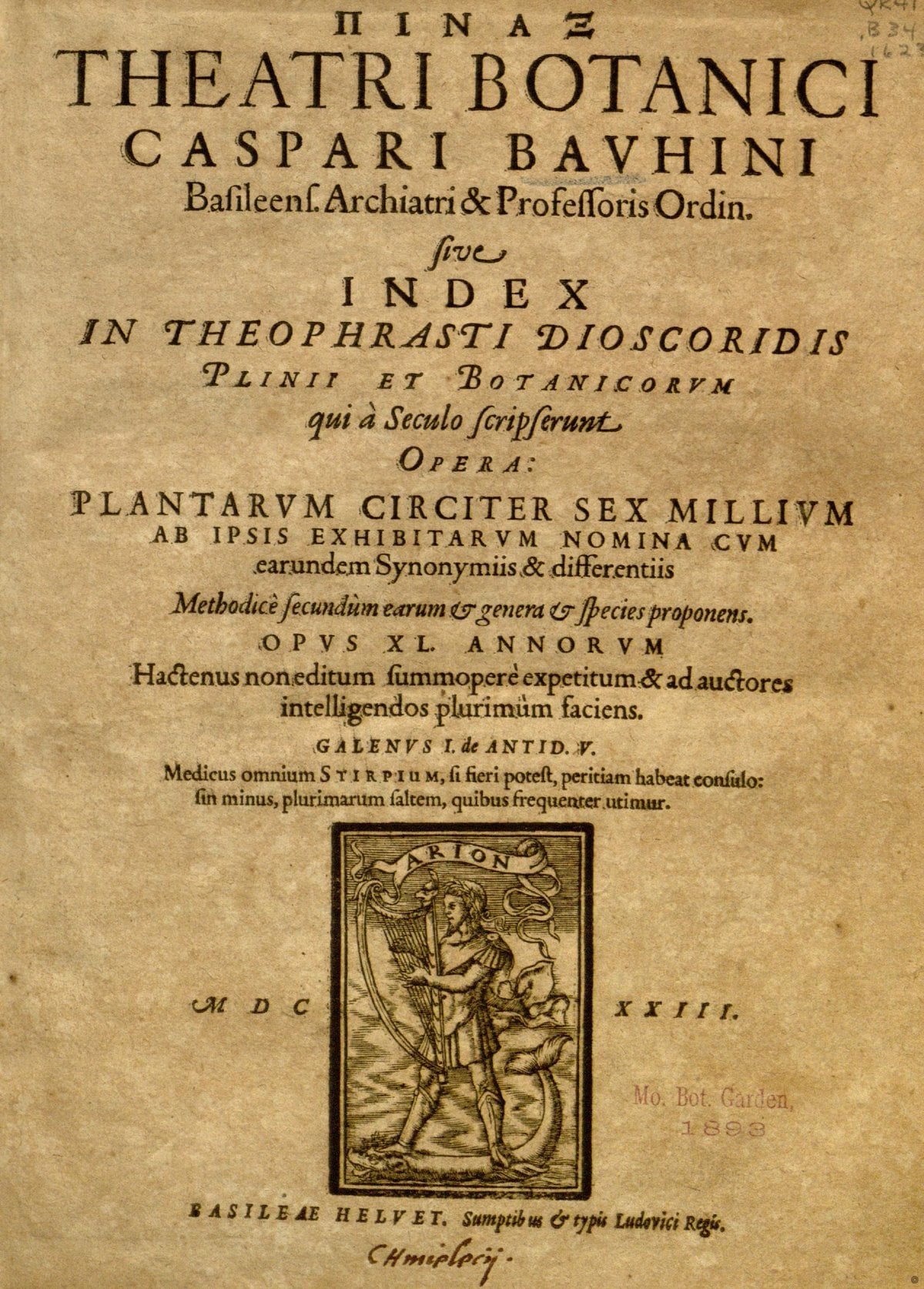 Pinax Theatri botanici