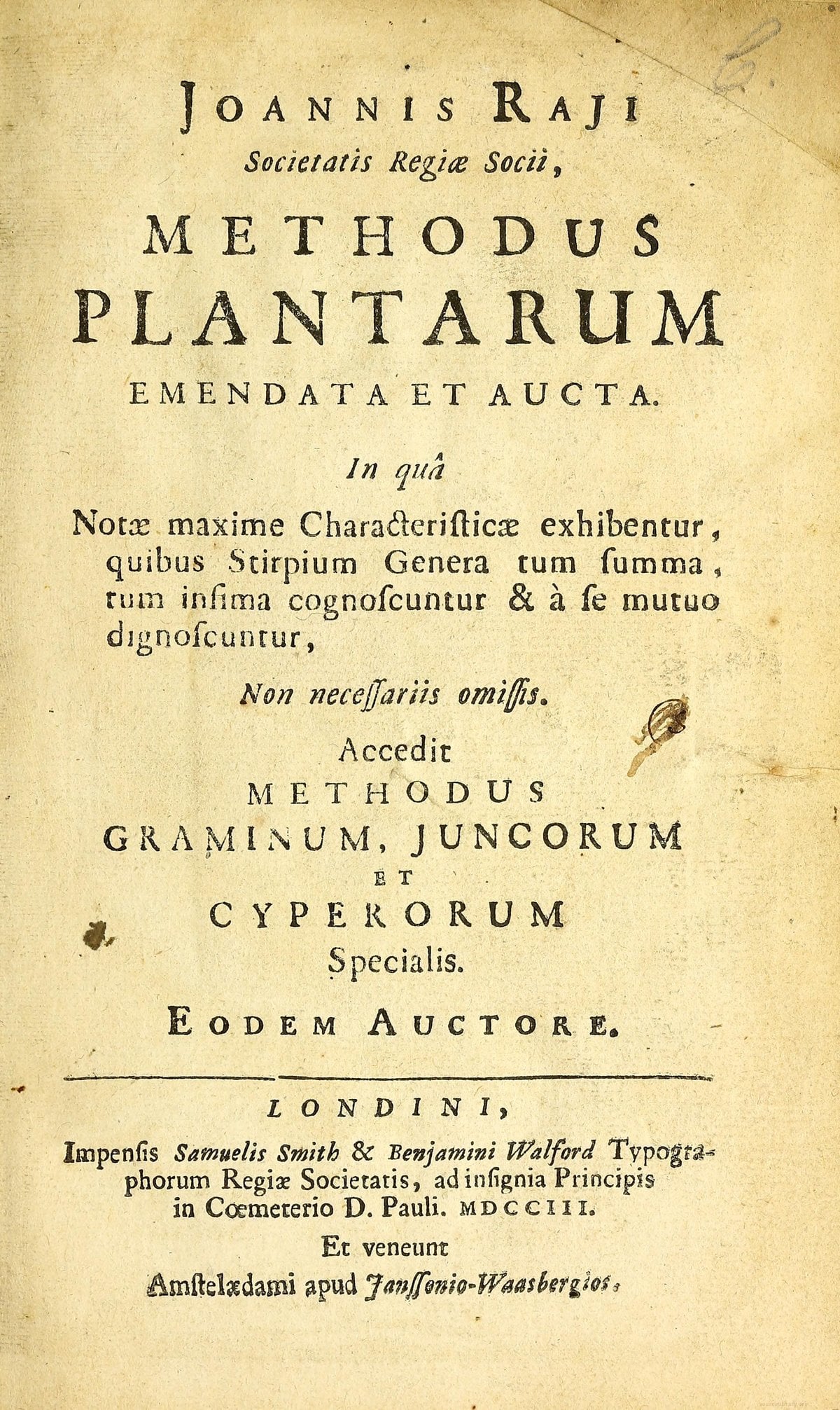 Methodus plantarum emendata et aucta