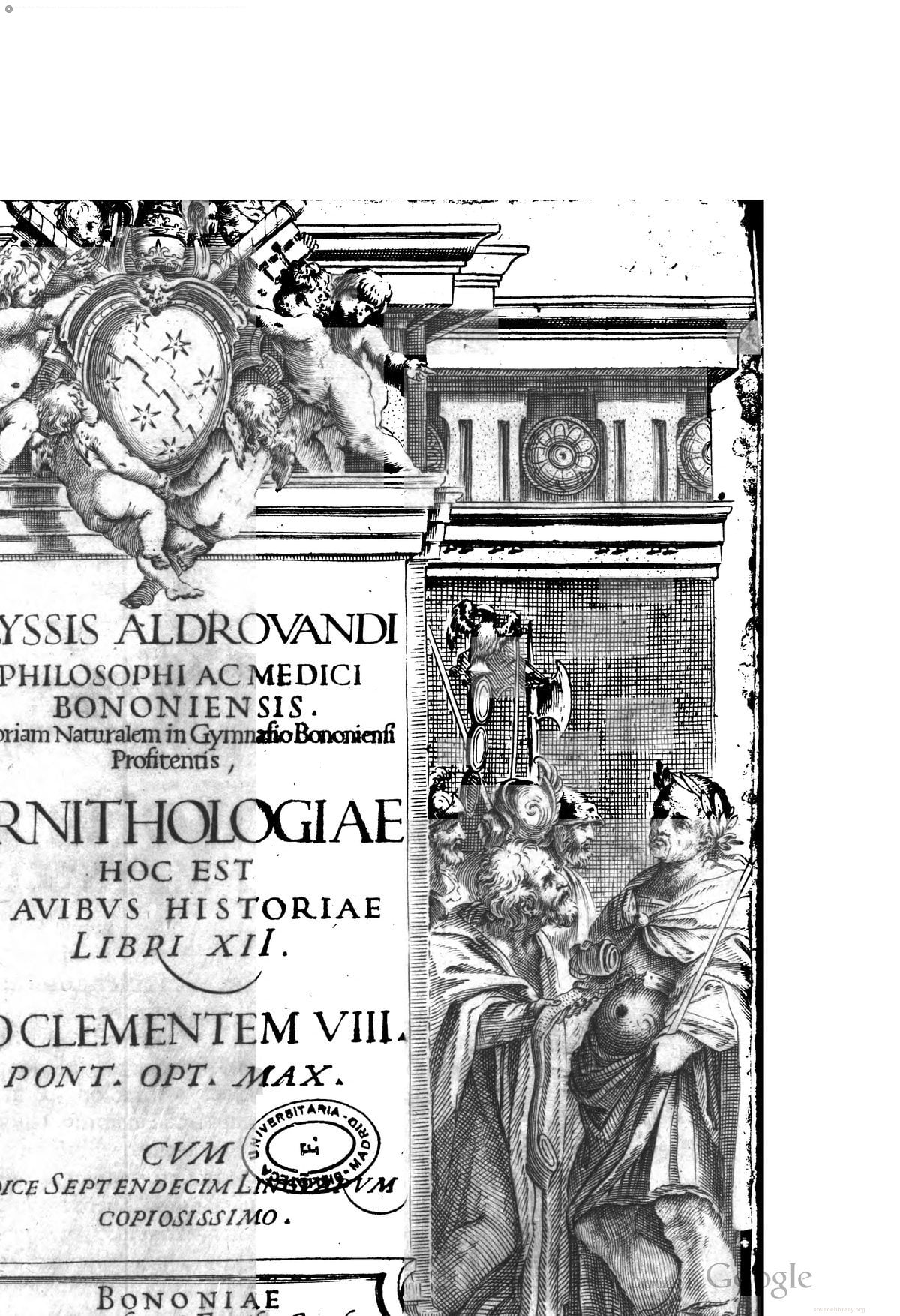 Ornithologiae: de avibus historiae libri XII