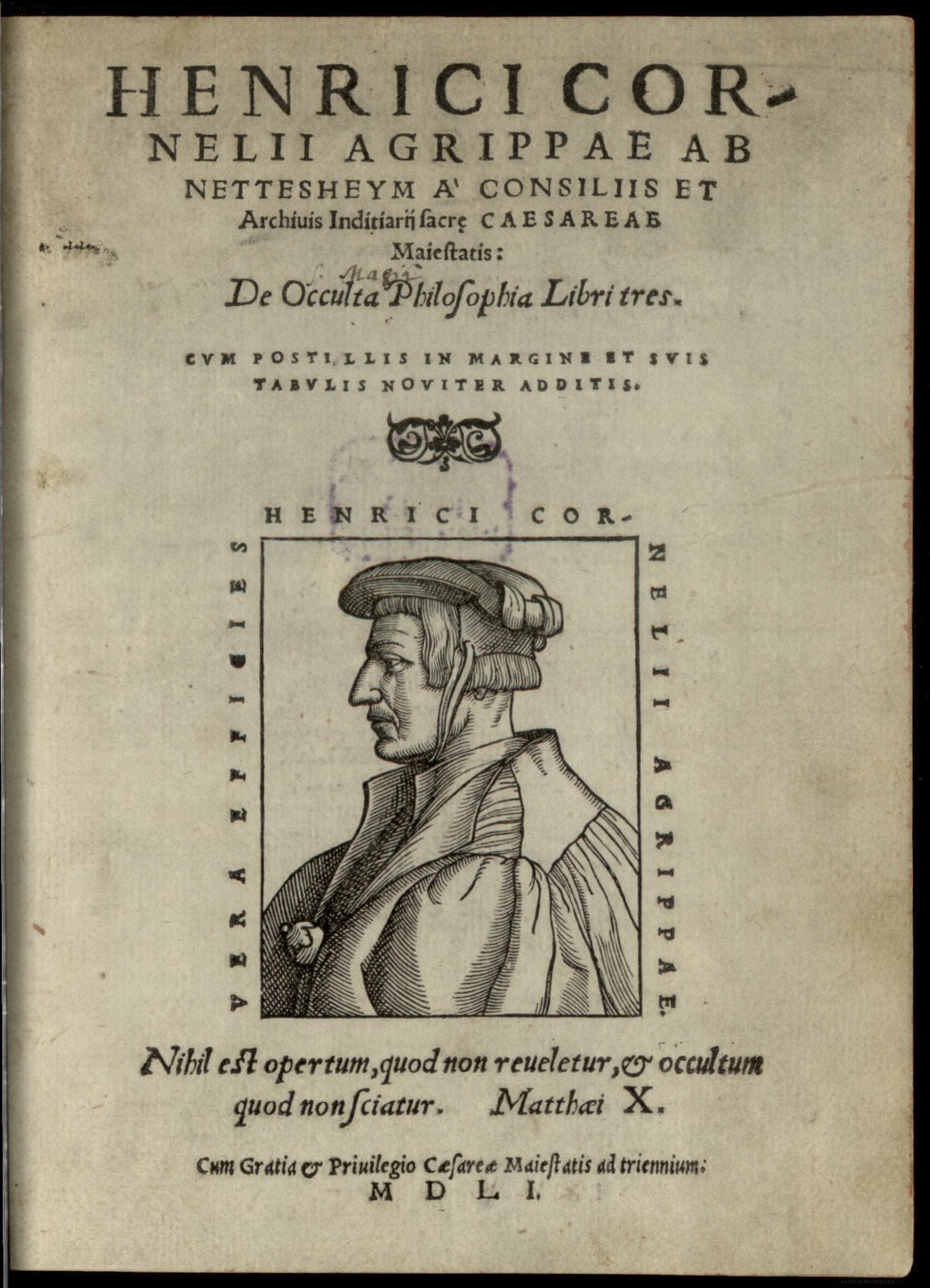 Three Books of Occult Philosophy