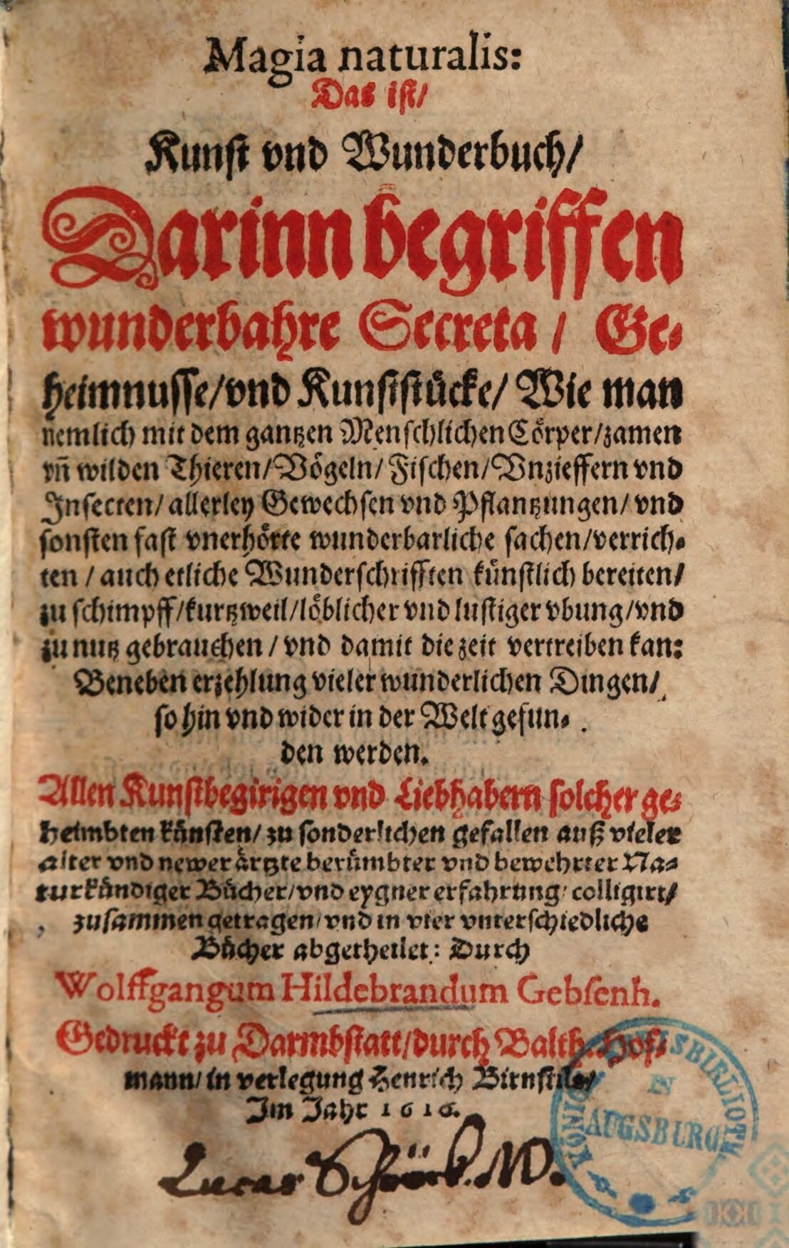 Natural Magic (Magia Naturalis)