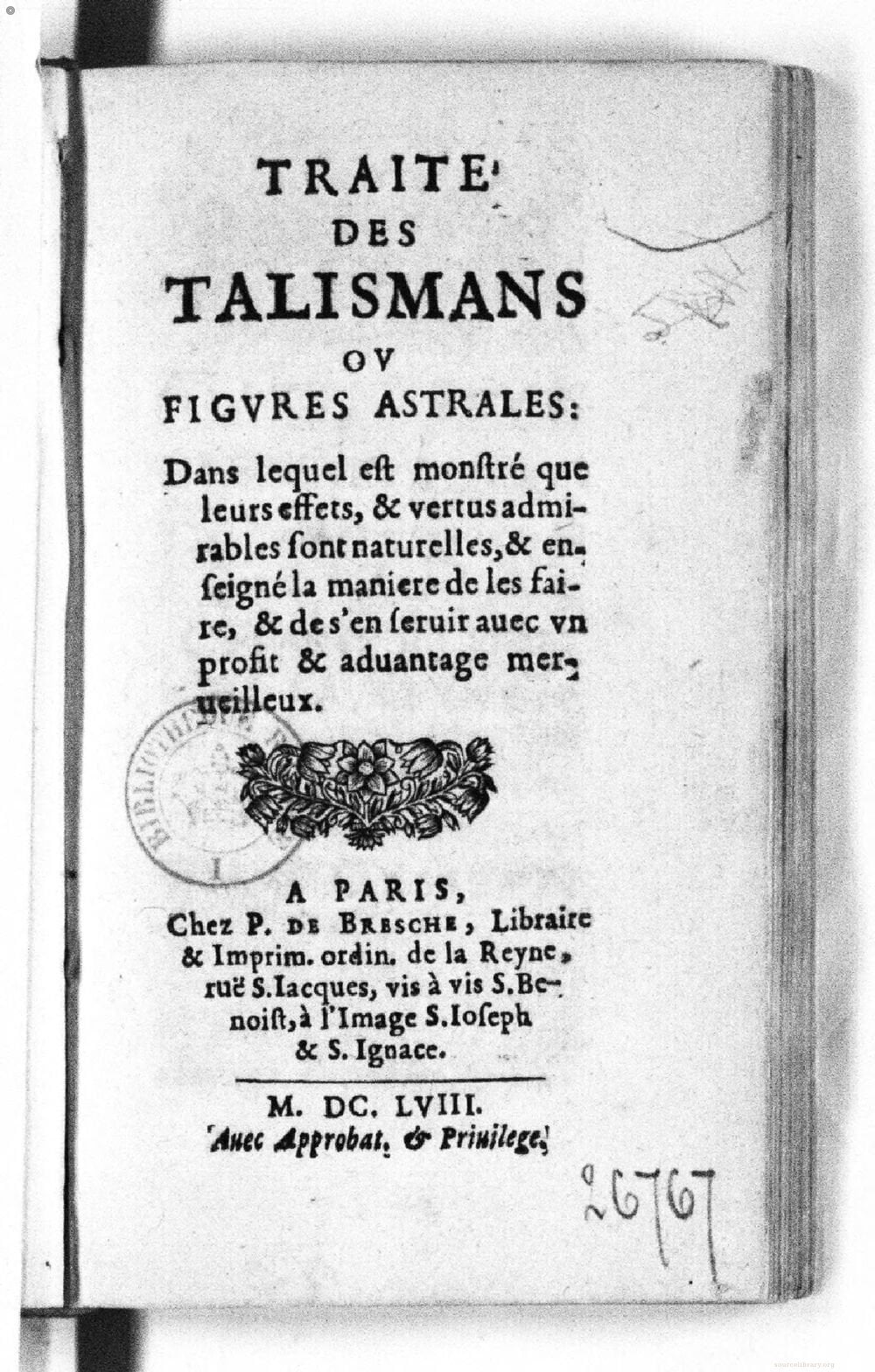 Treatise on Talismans or Astral Figures