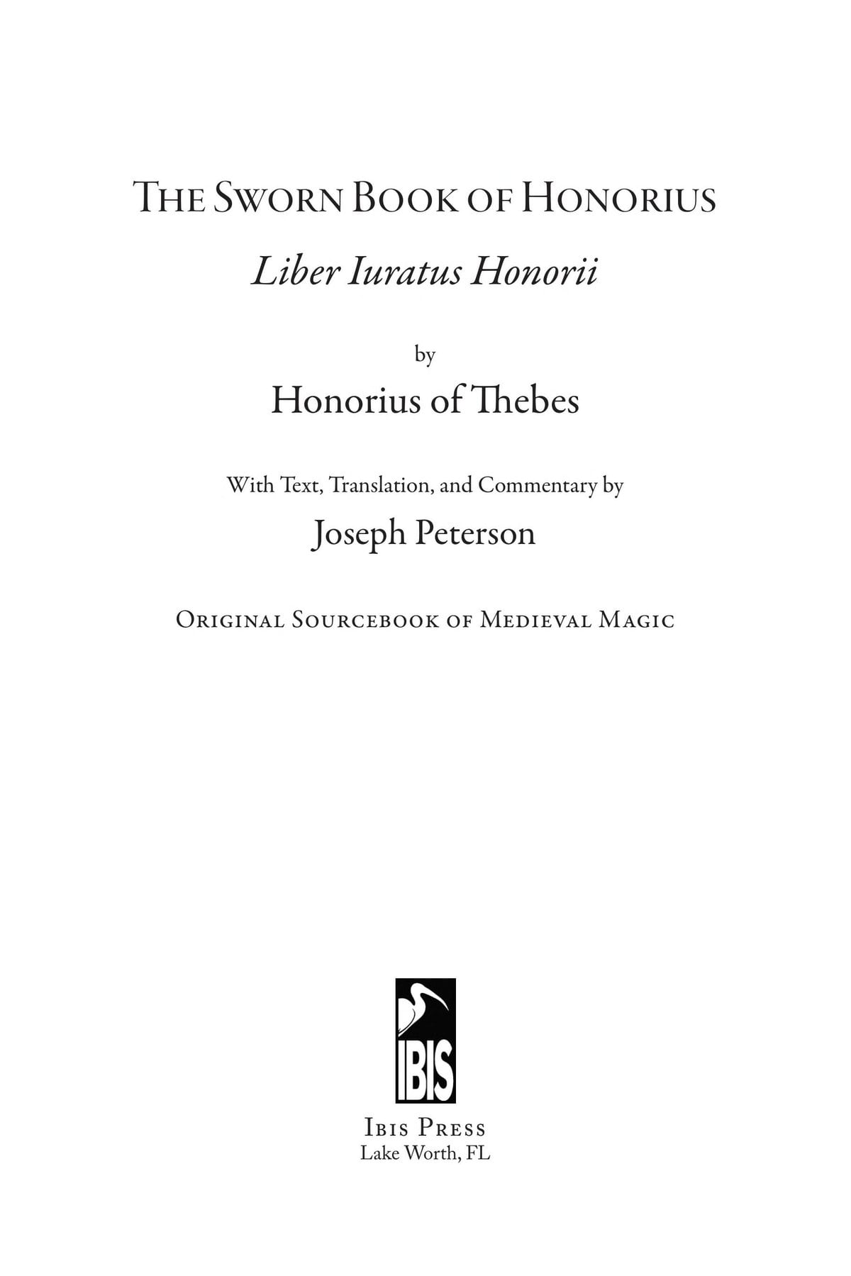 Sworn Book of Honorius