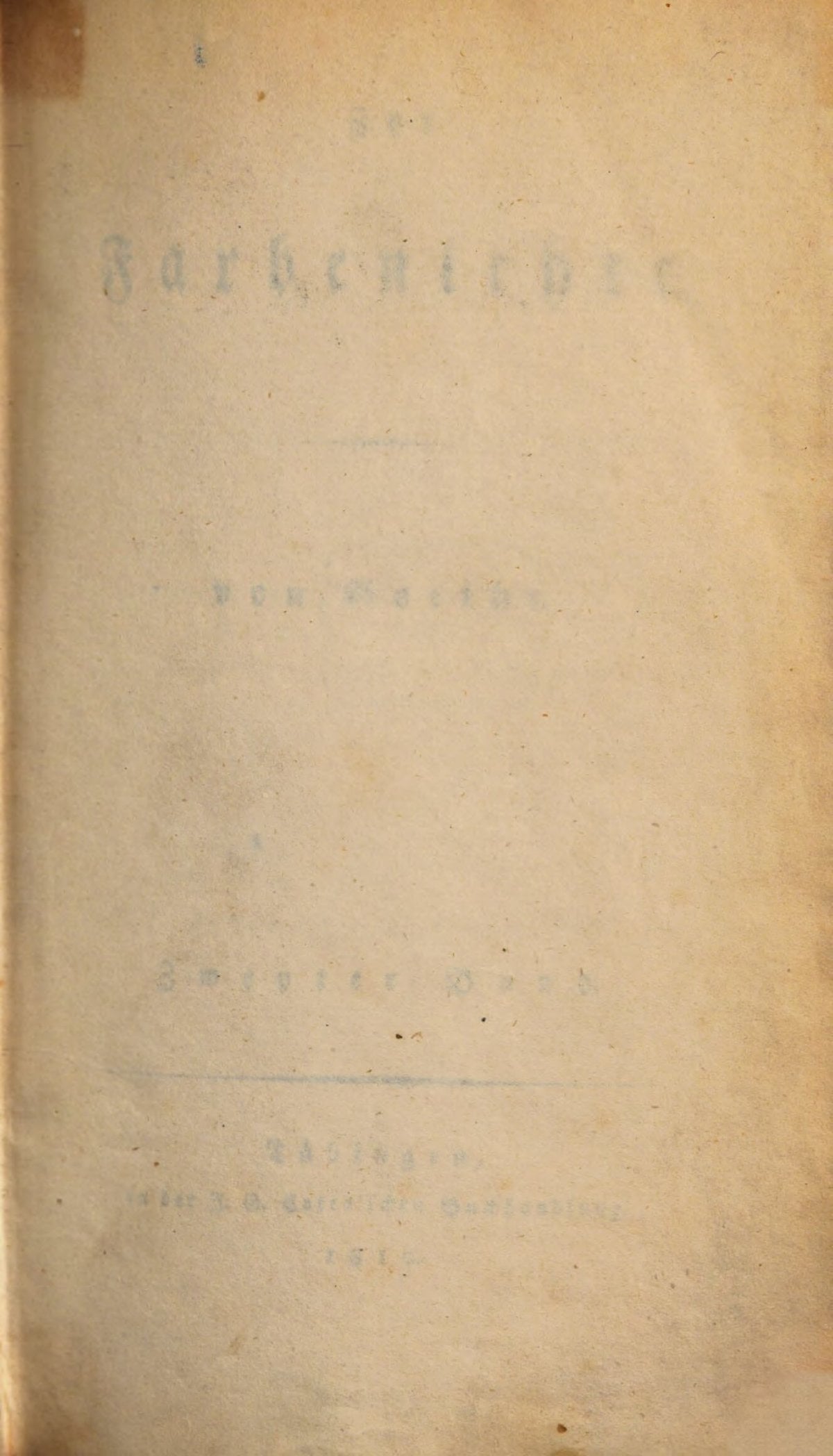 Theory of Colours, Volume II