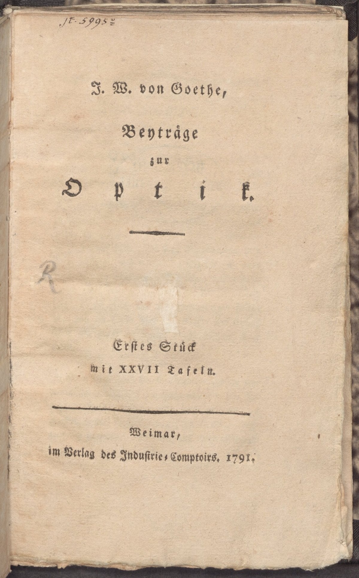 Contributions to Optics