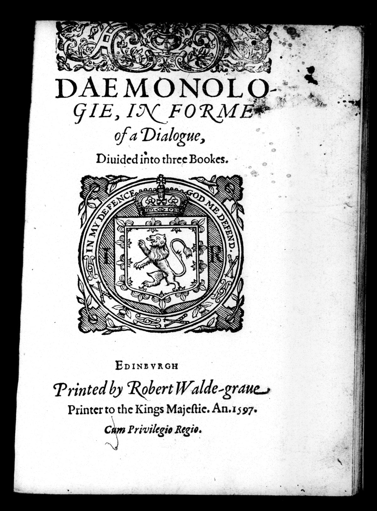 Daemonologie, in Forme of a Dialogue