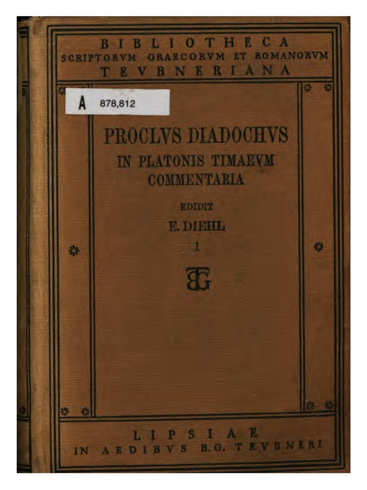 Commentary on Plato's Timaeus, Volume II