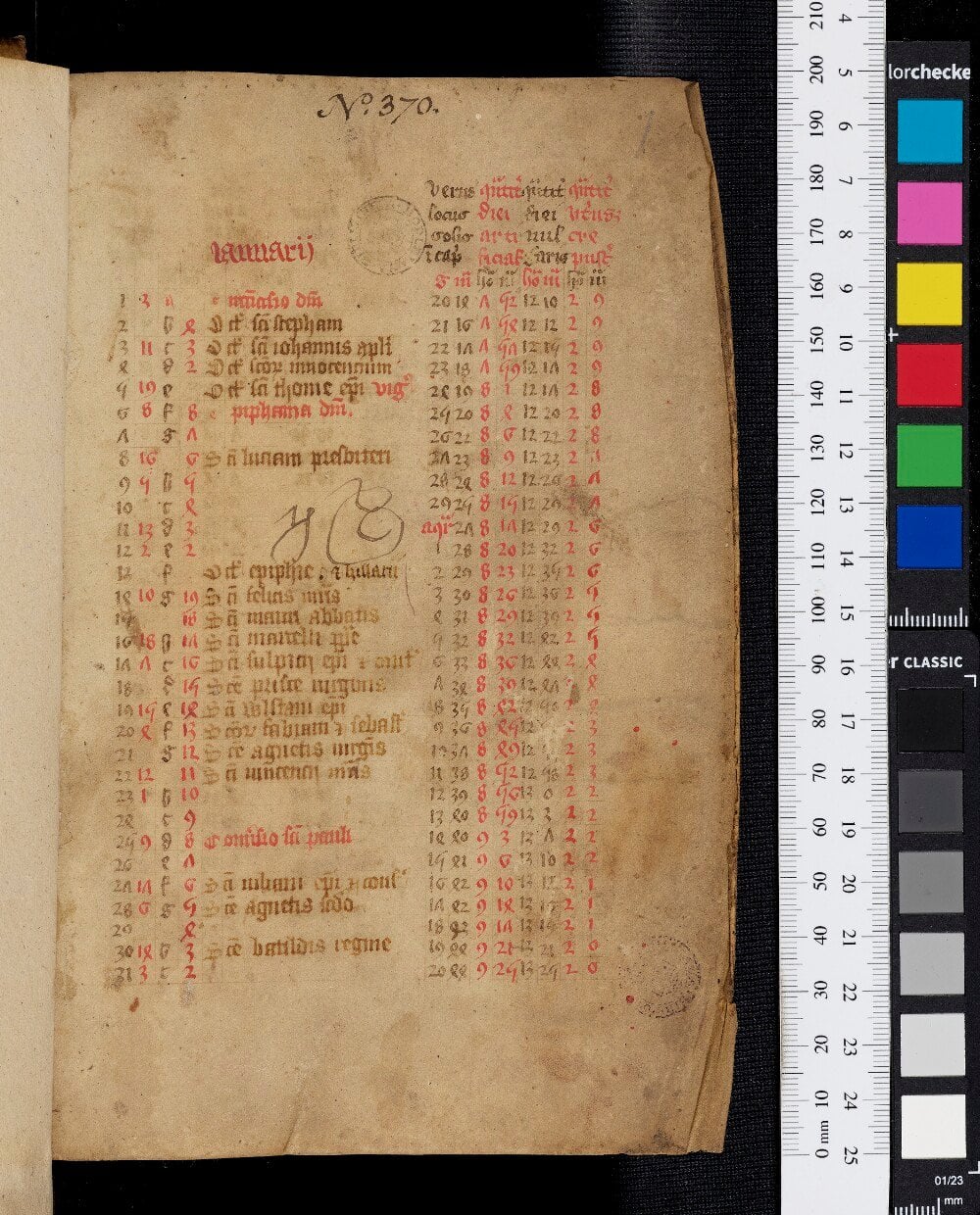 Calendar with Medical and Astrological Texts