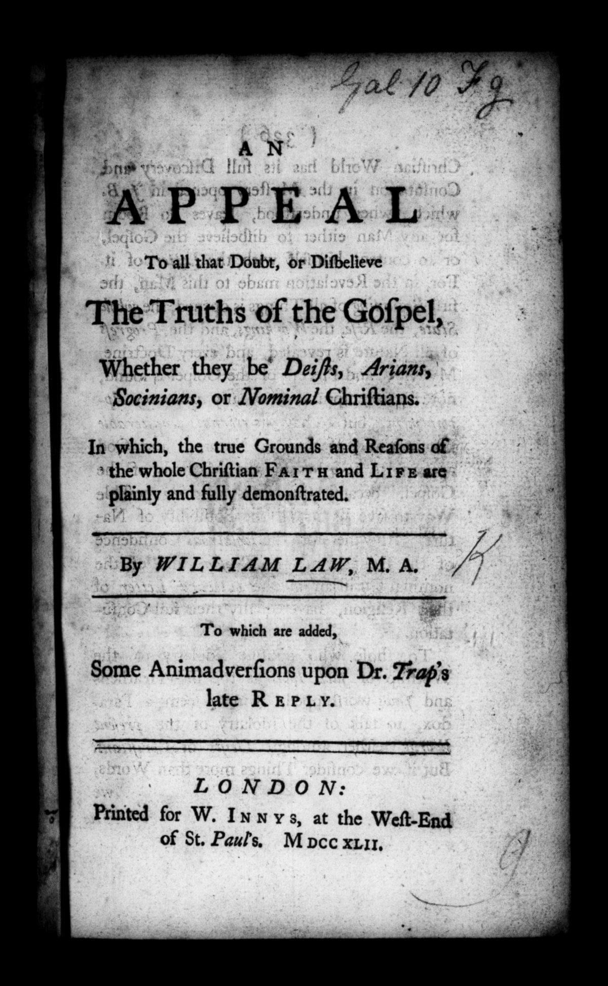 An Appeal to All that Doubt or Disbelieve the Truths of the Gospel