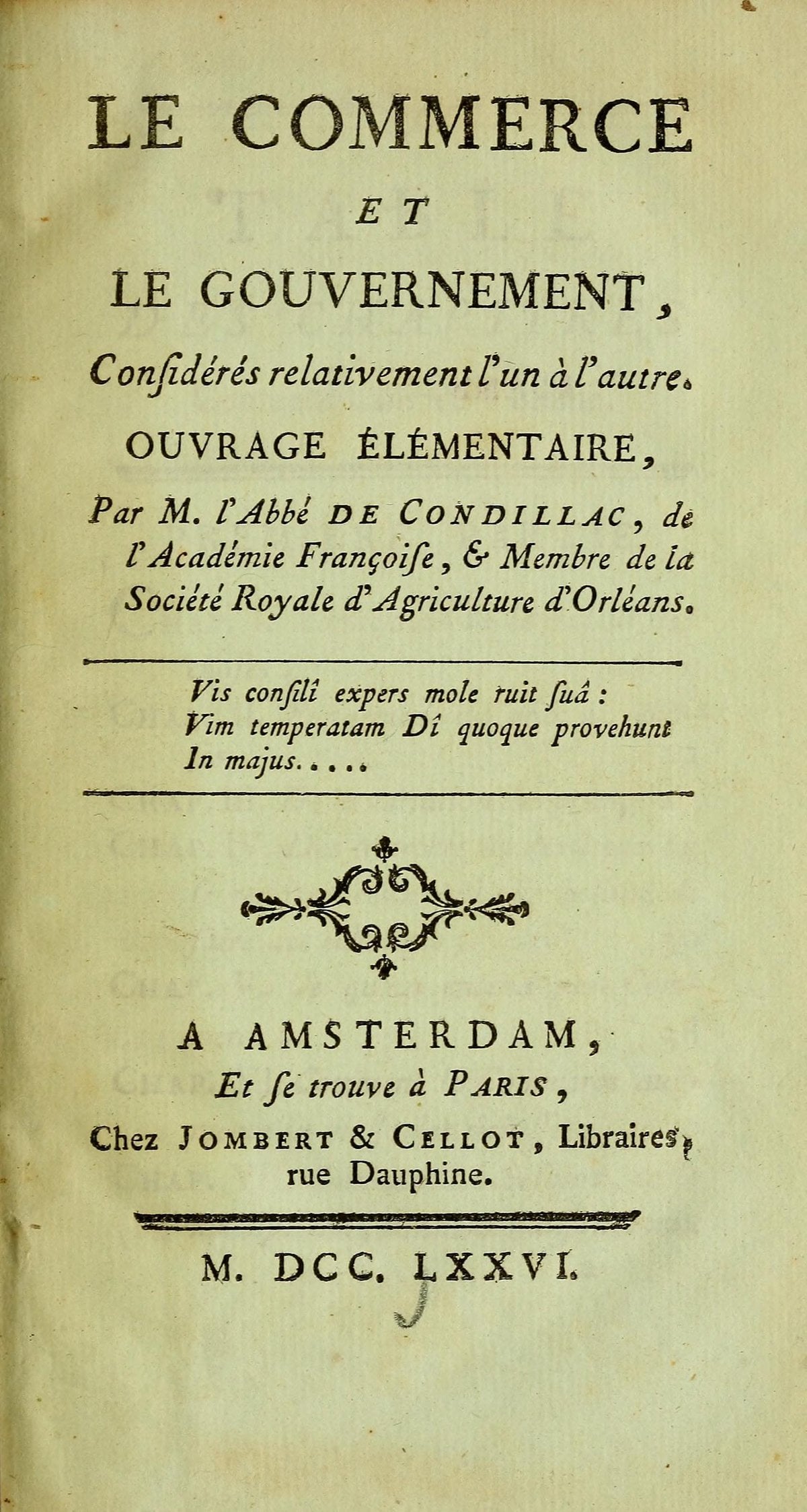 Commerce and Government