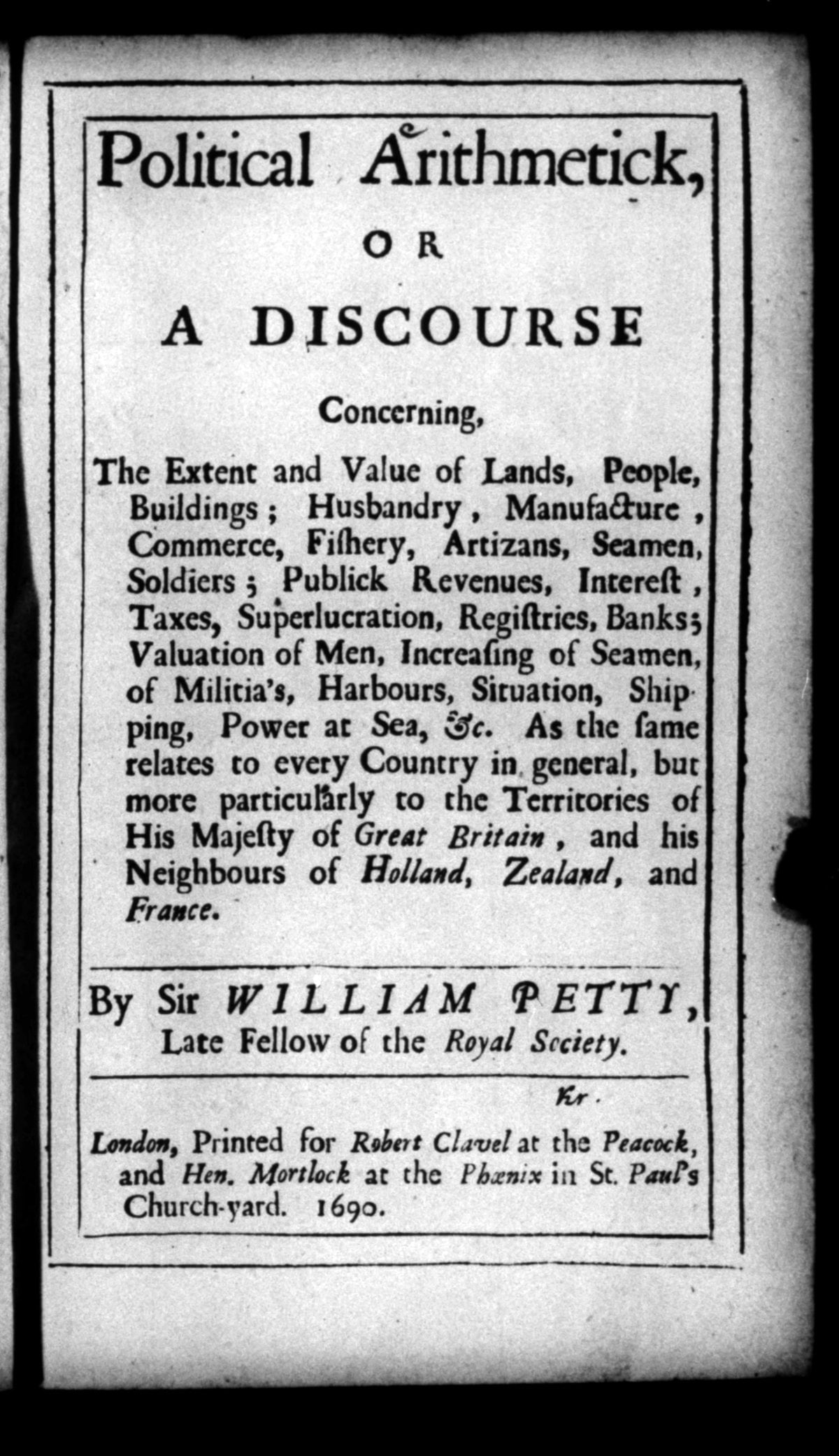 Political Arithmetick