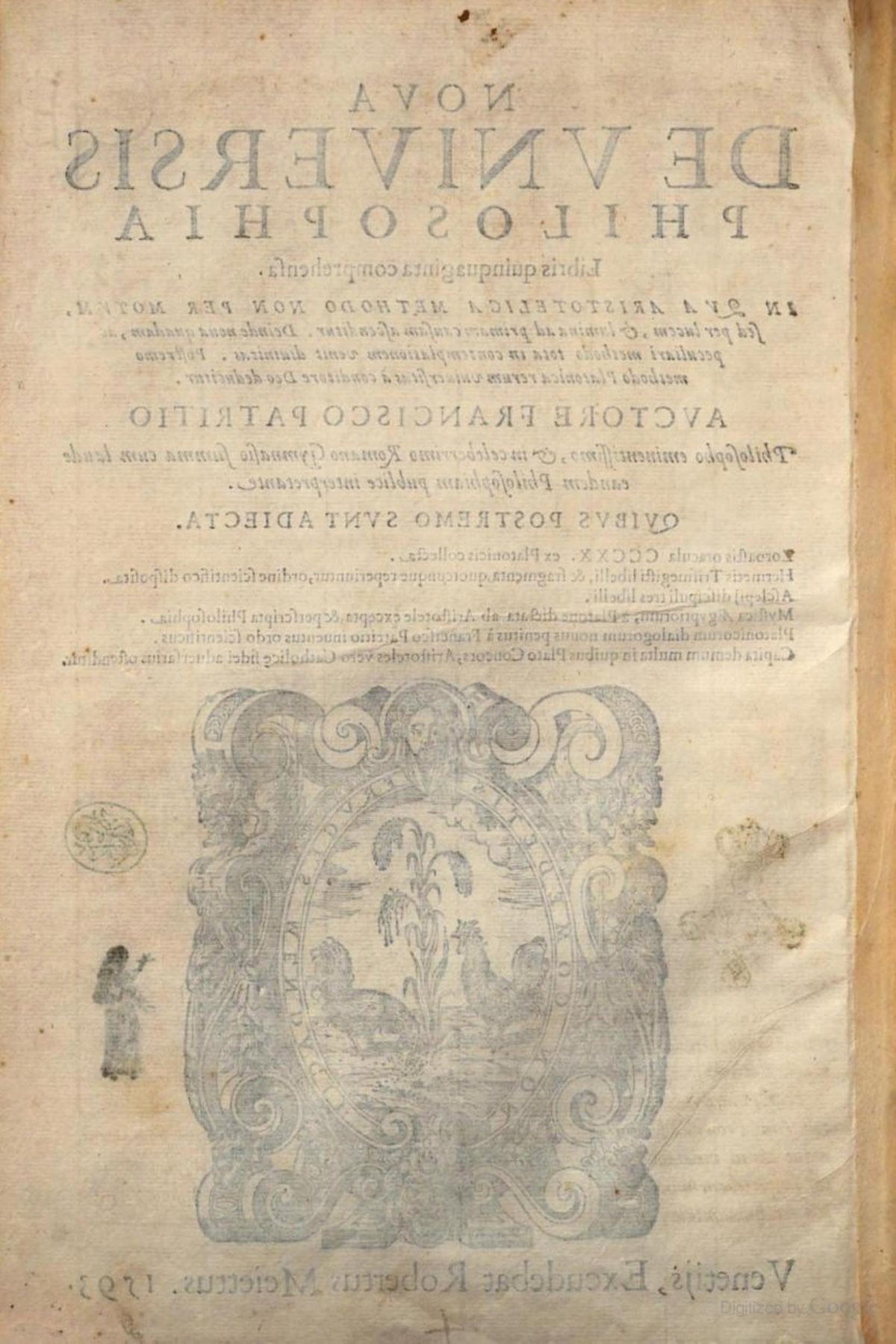 A New Philosophy of the Universe (Nova de Universis Philosophia)