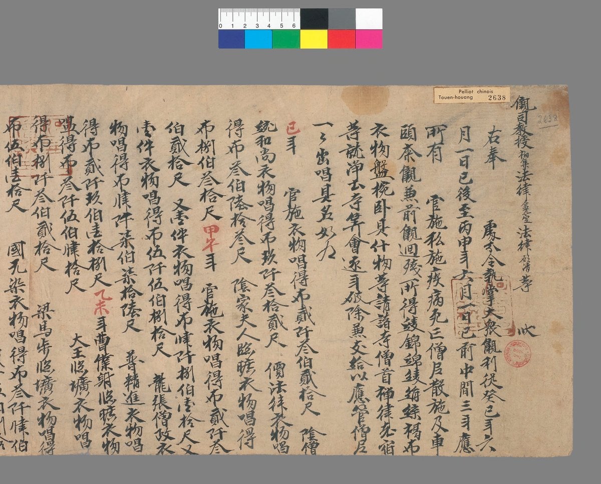 Dunhuang Monastic Ledger and Rhyme Dictionary Prefaces
