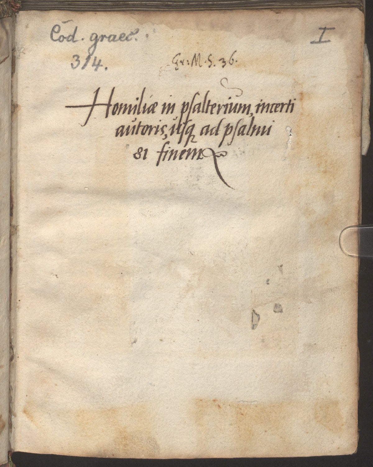 Origen, Homiliae in Psalmos (29 homilies, discovered 2012)