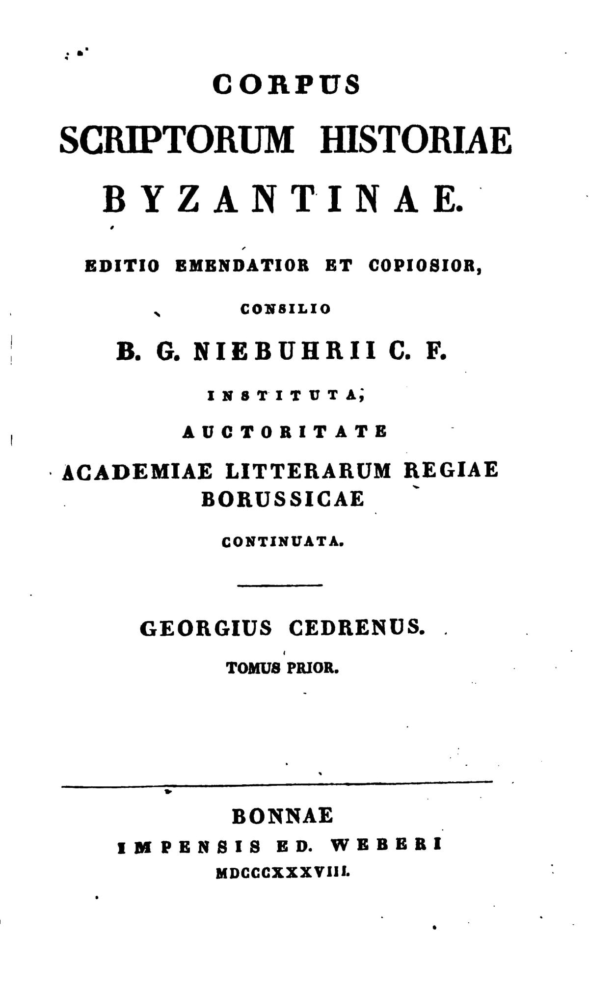 Synopsis of Histories