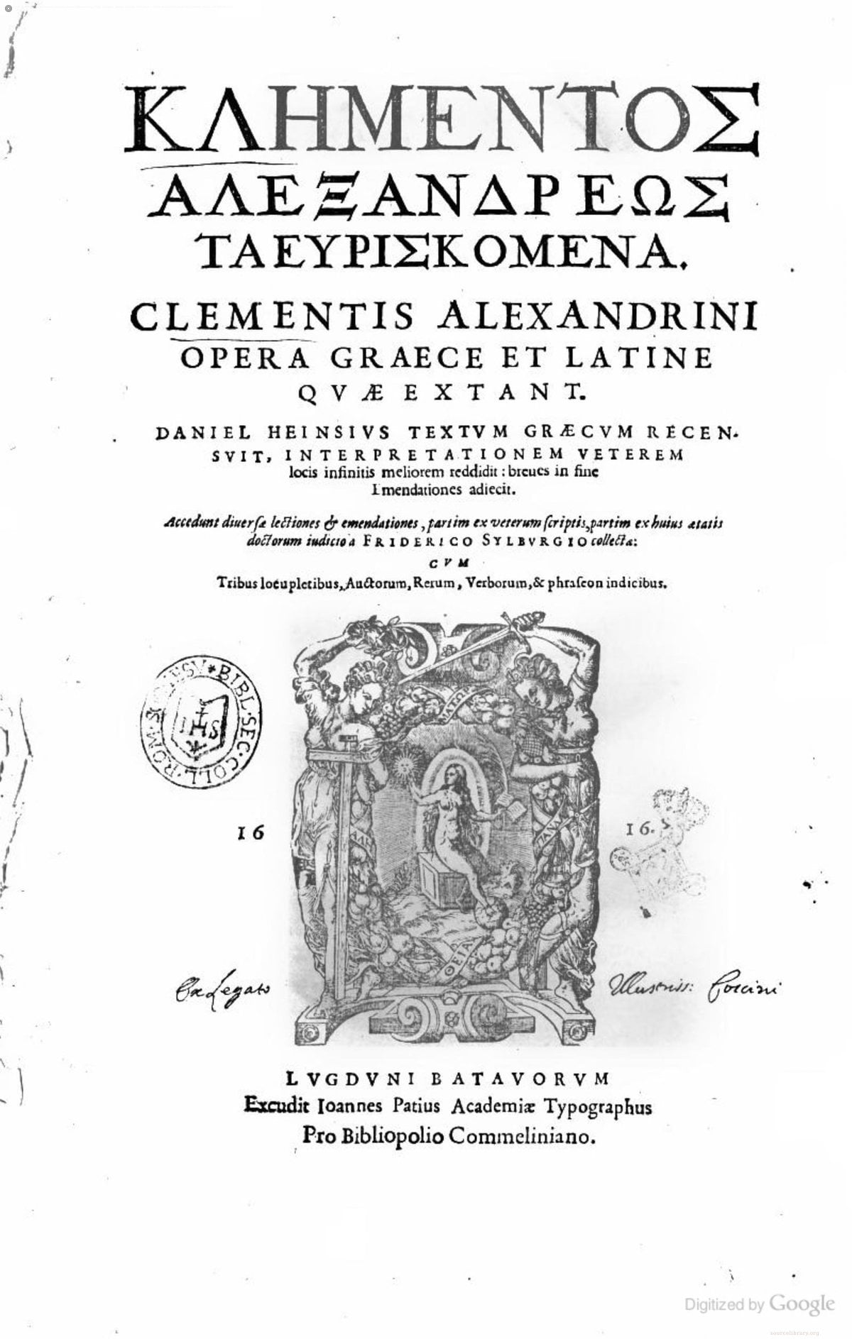 Works in Greek and Latin