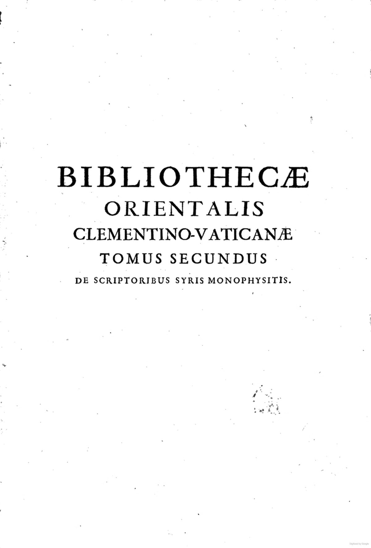 The Oriental Library, Volume 2