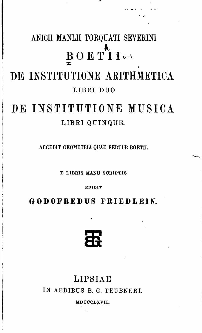 On the Principles of Arithmetic and On the Principles of Music