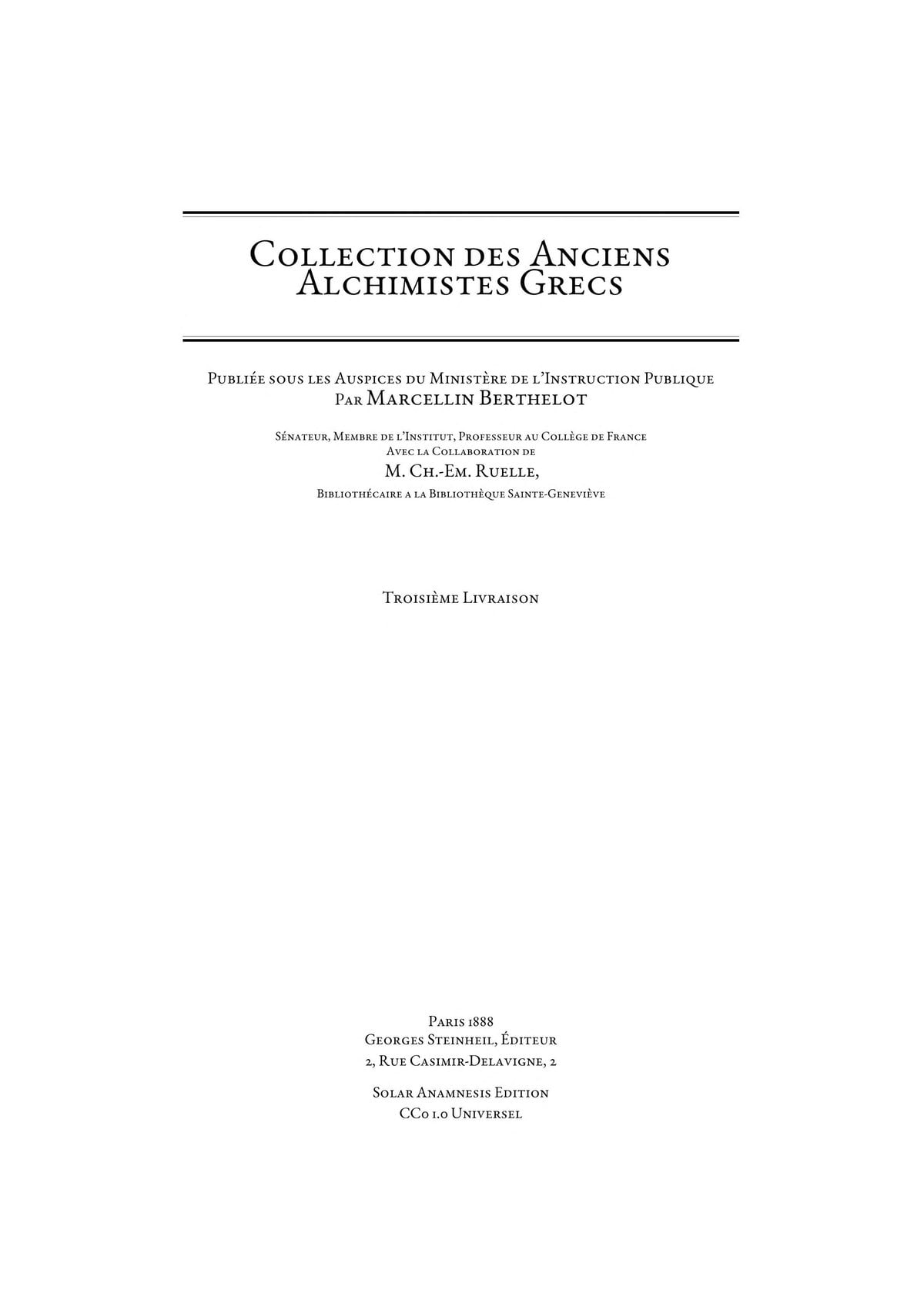 Collection of Ancient Greek Alchemists, Part 3