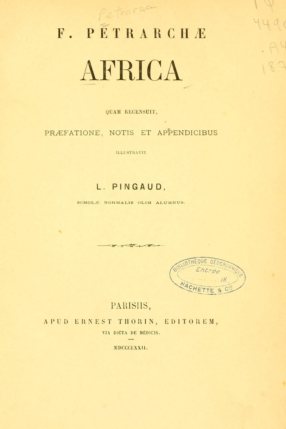 Africa: An Epic Poem on Scipio Africanus
