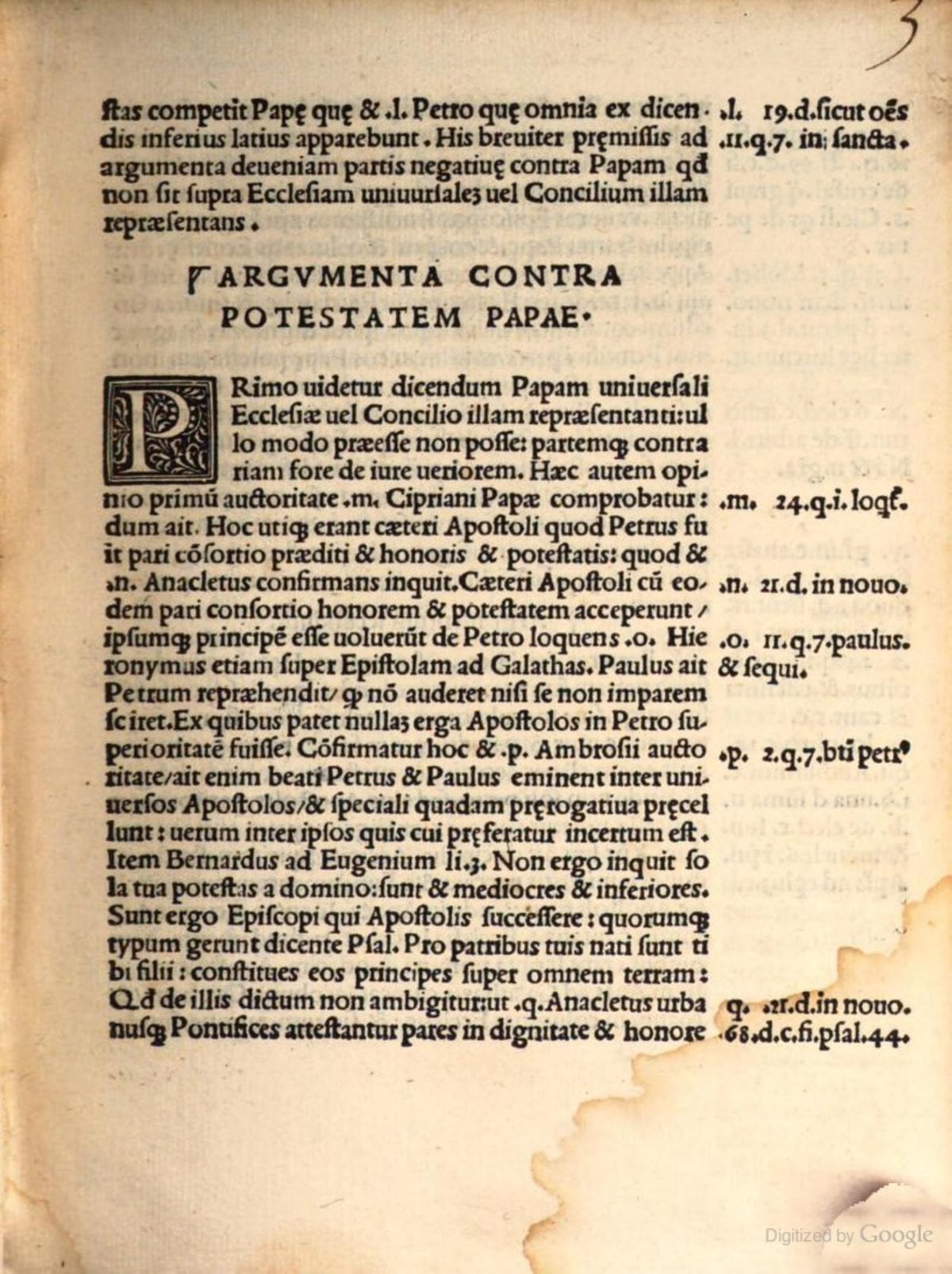 On the Power of the Pope and the Council