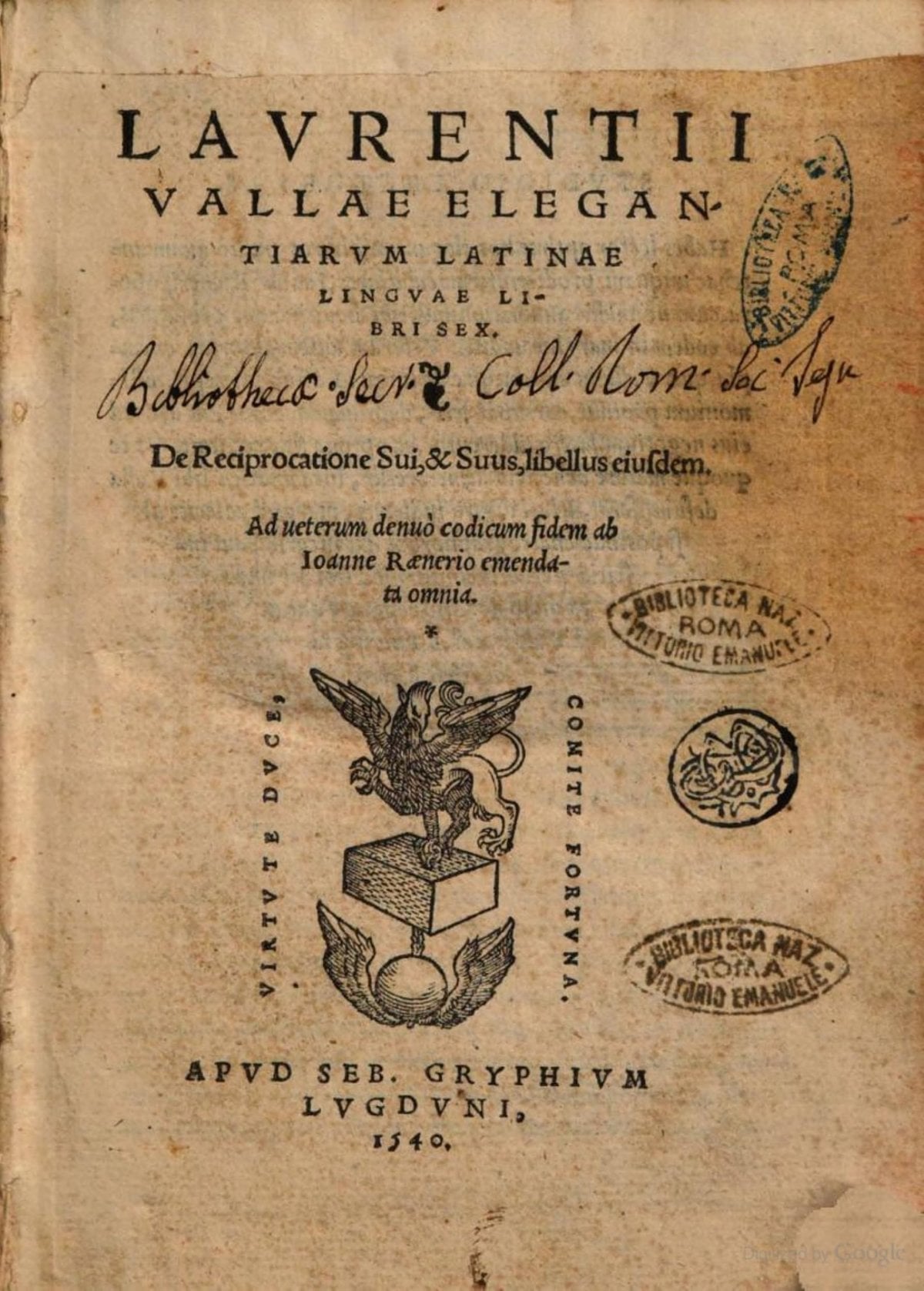 Six Books on the Elegances of the Latin Language