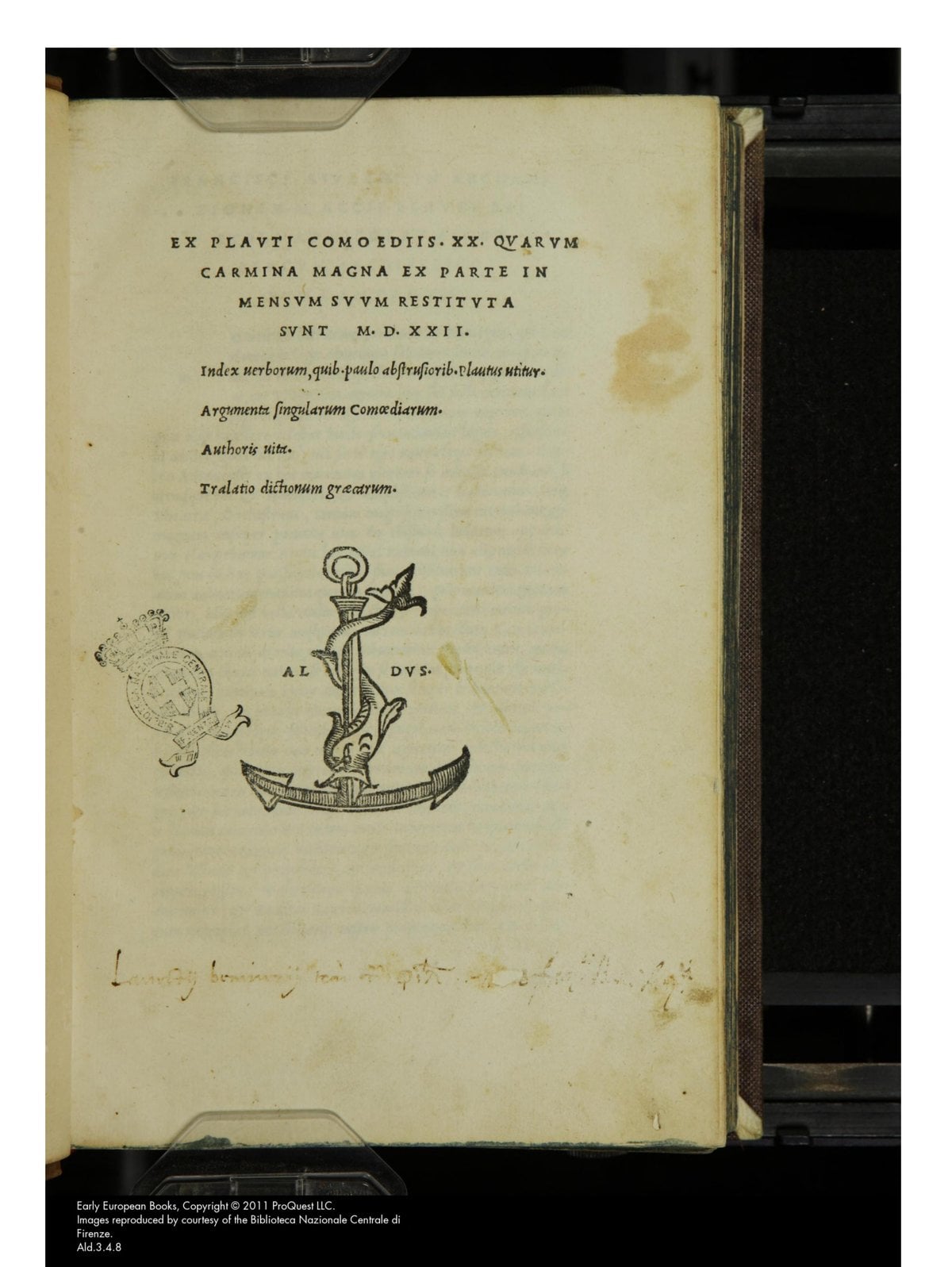 Plautus, Twenty Comedies