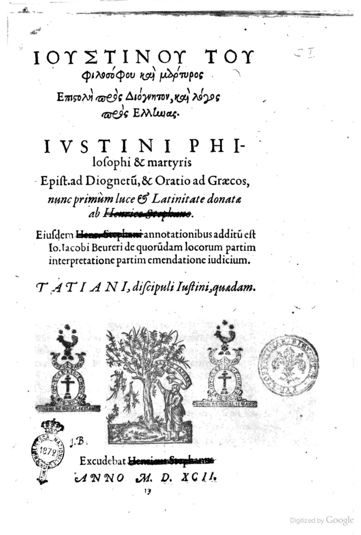 The Works of Justin Martyr