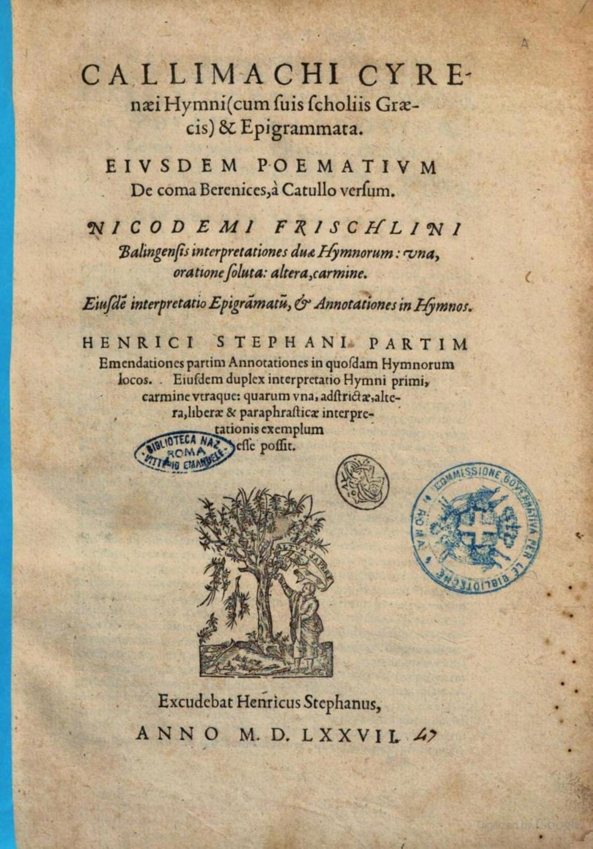 The Hymns and Epigrams of Callimachus