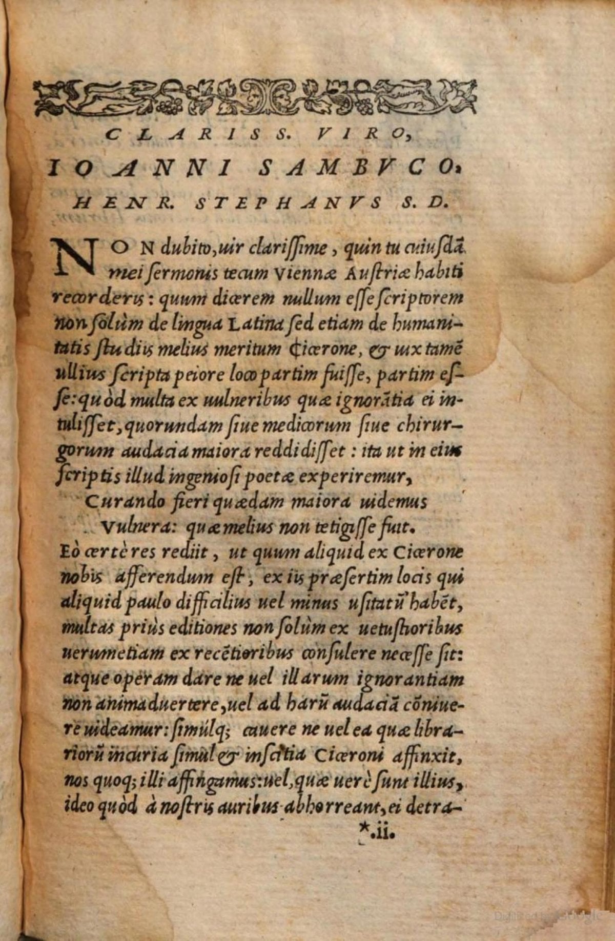 Pseudo-Cicero: A Dialogue