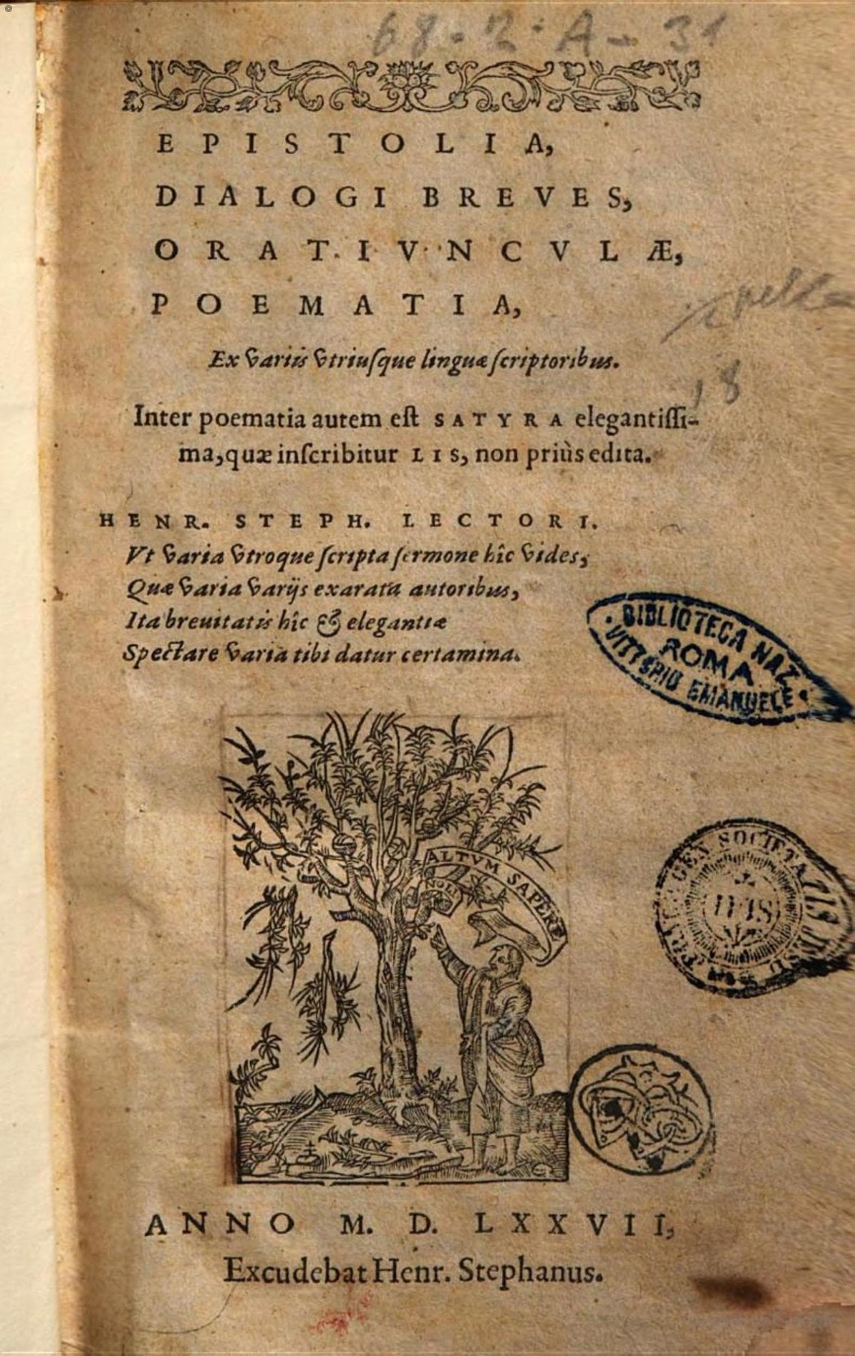 Letters, Dialogues, and Poems