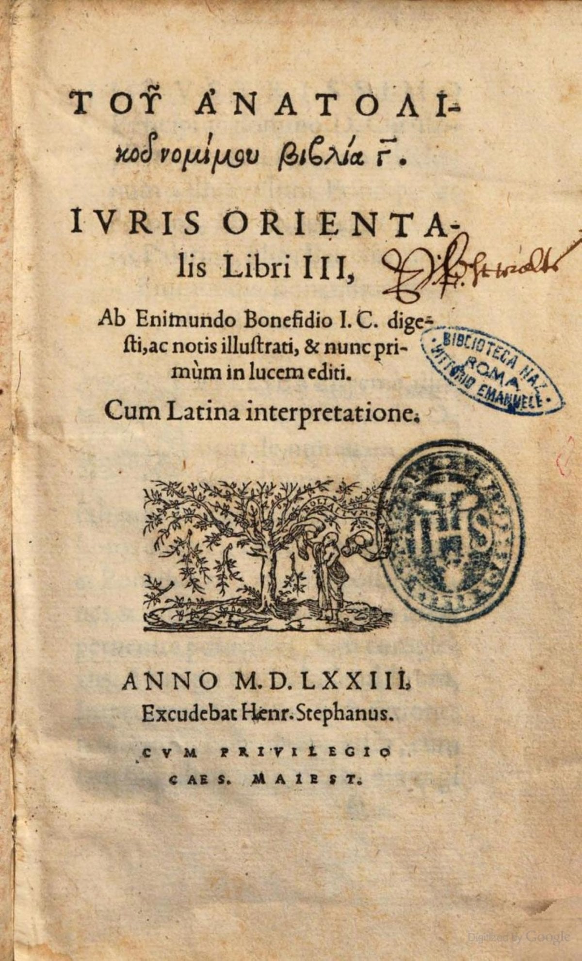 Three Books of Oriental Law