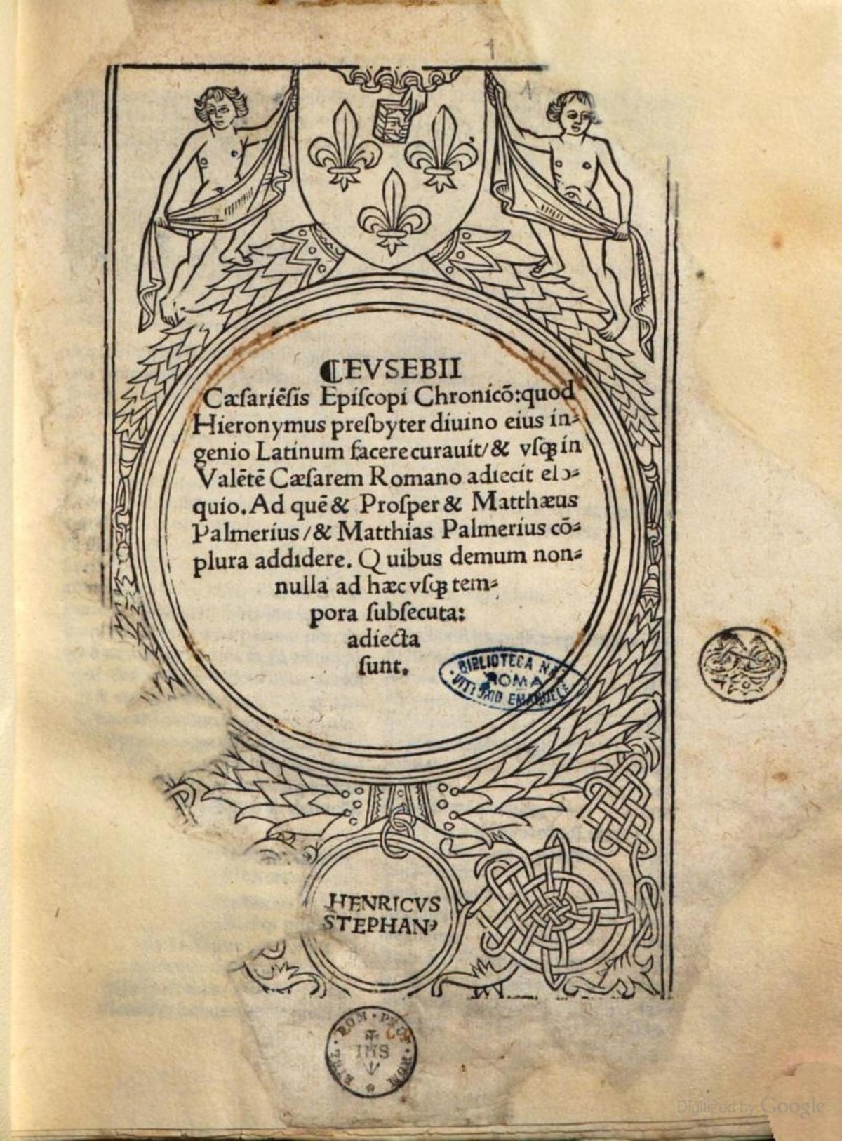 Chronicle of Eusebius of Caesarea (Treasury of Times)