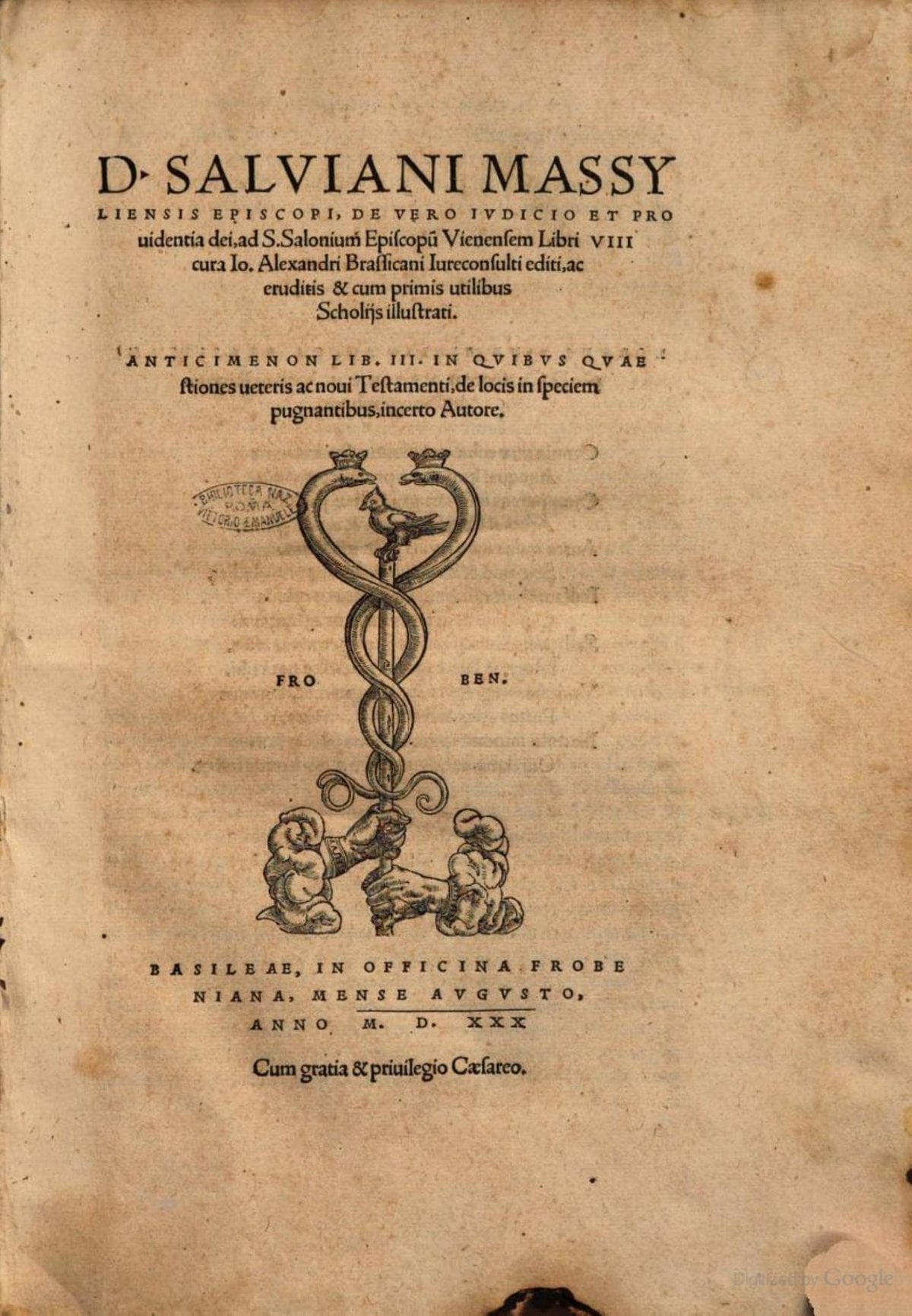 On the True Judgment and Providence of God