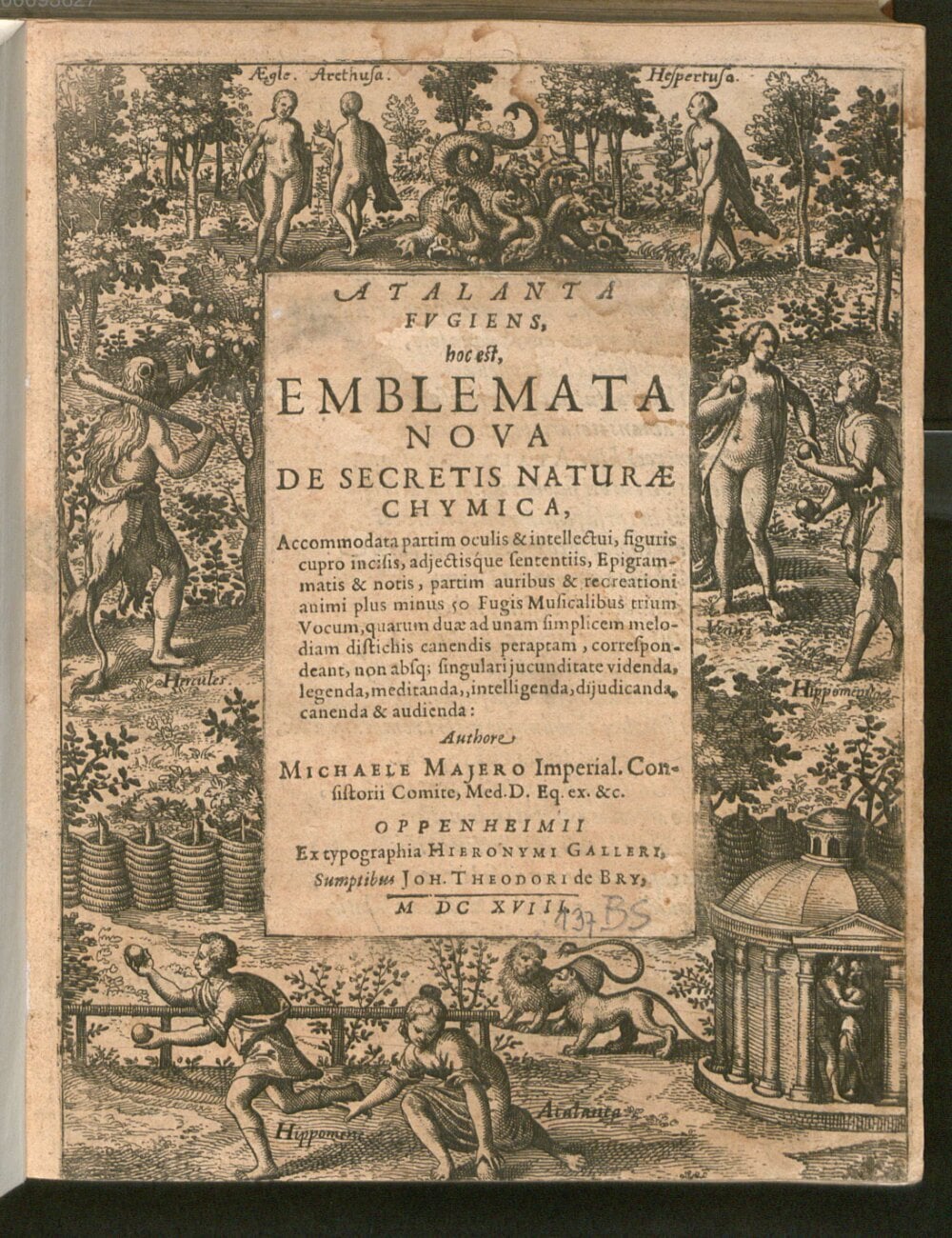 Michael Maier — Atalanta Fugiens (1618, Merian engravings)