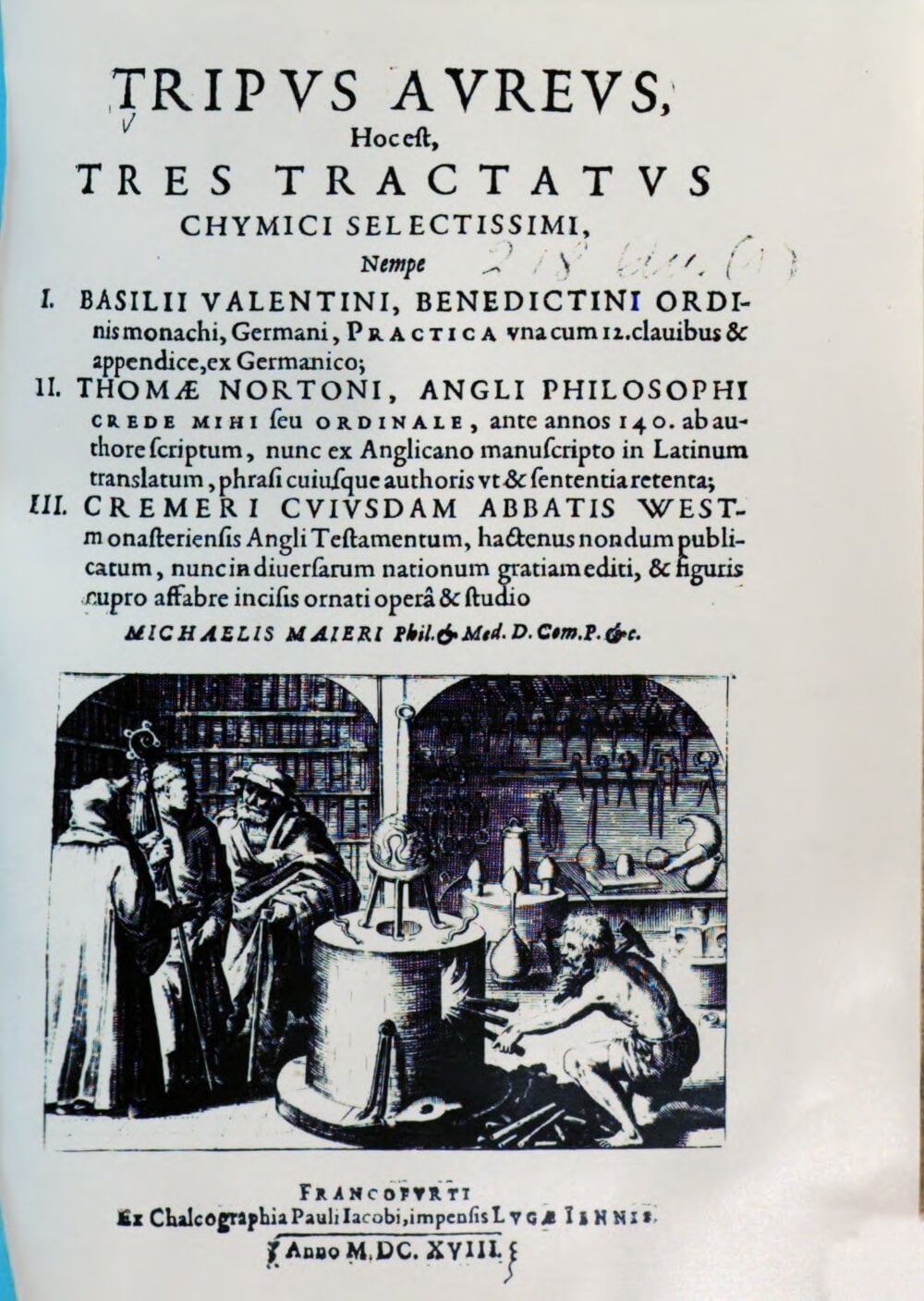 Tripus Aureus — Norton, Cremer & Basil Valentine (1618)