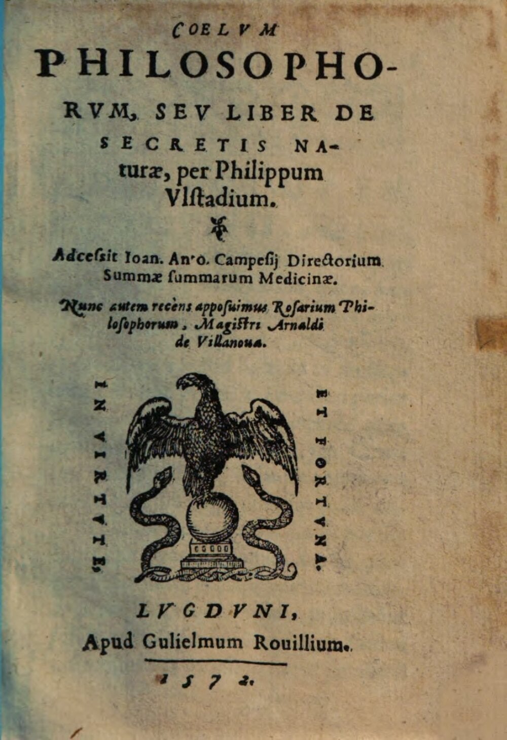 The Heaven of the Philosophers, or the Book on the Secrets of Nature