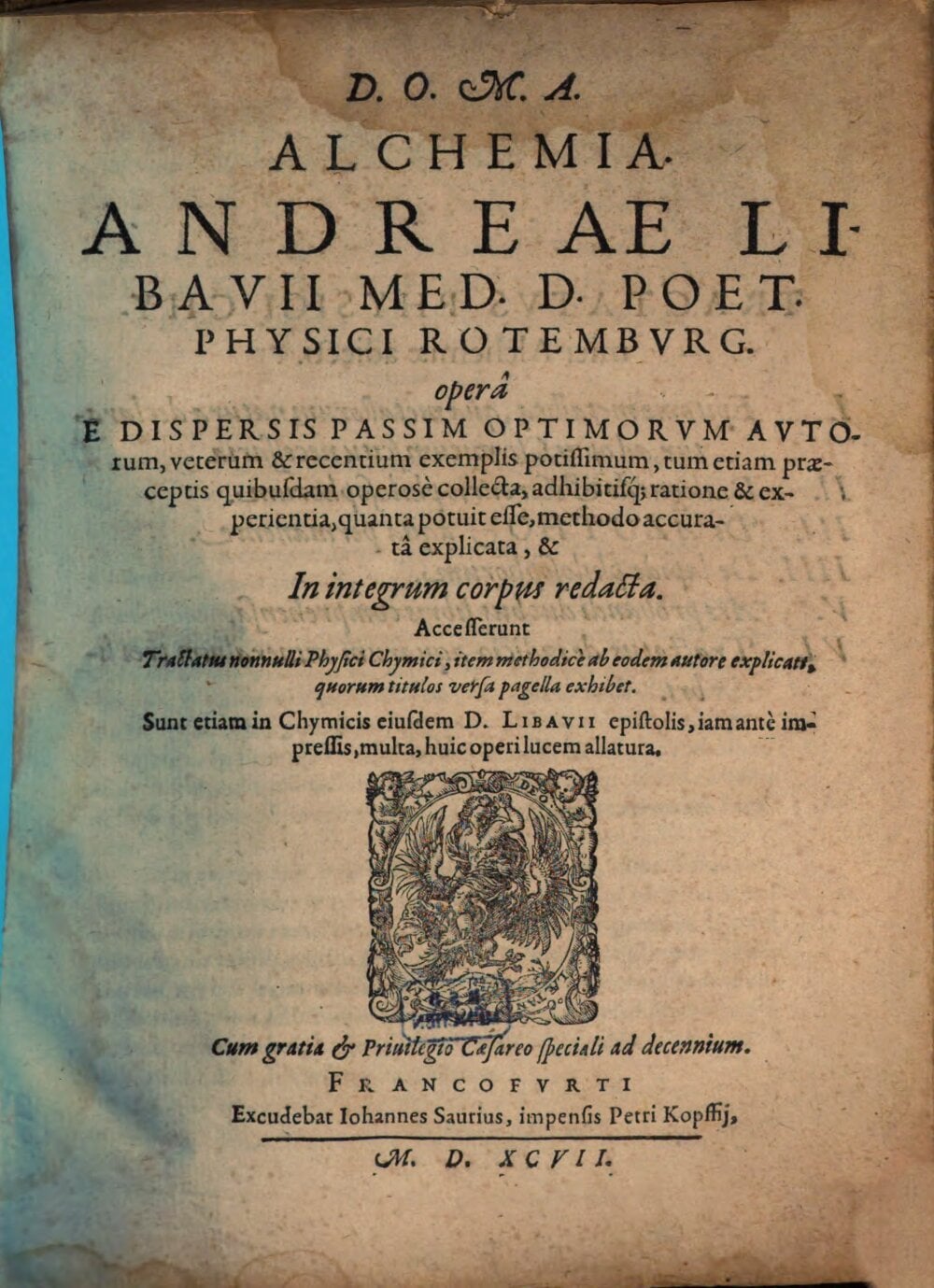 The Alchemy of Andreas Libavius