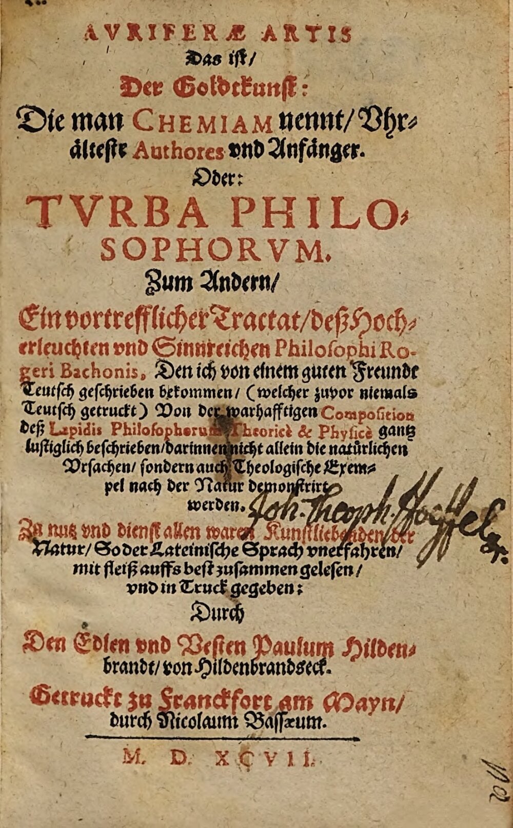 The Golden Art and the Assembly of the Philosophers