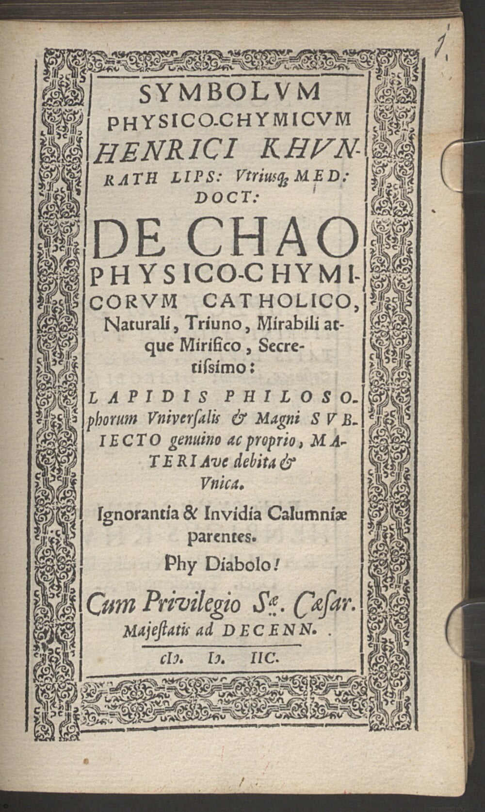 Physico-Chemical Symbol on the Universal Chaos