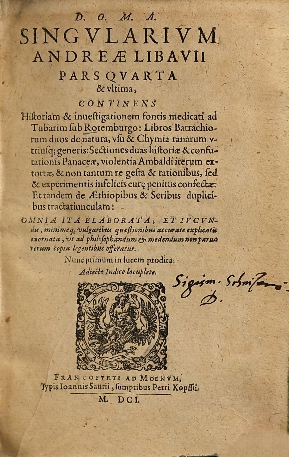 Singularities of Andreas Libavius, Part 4