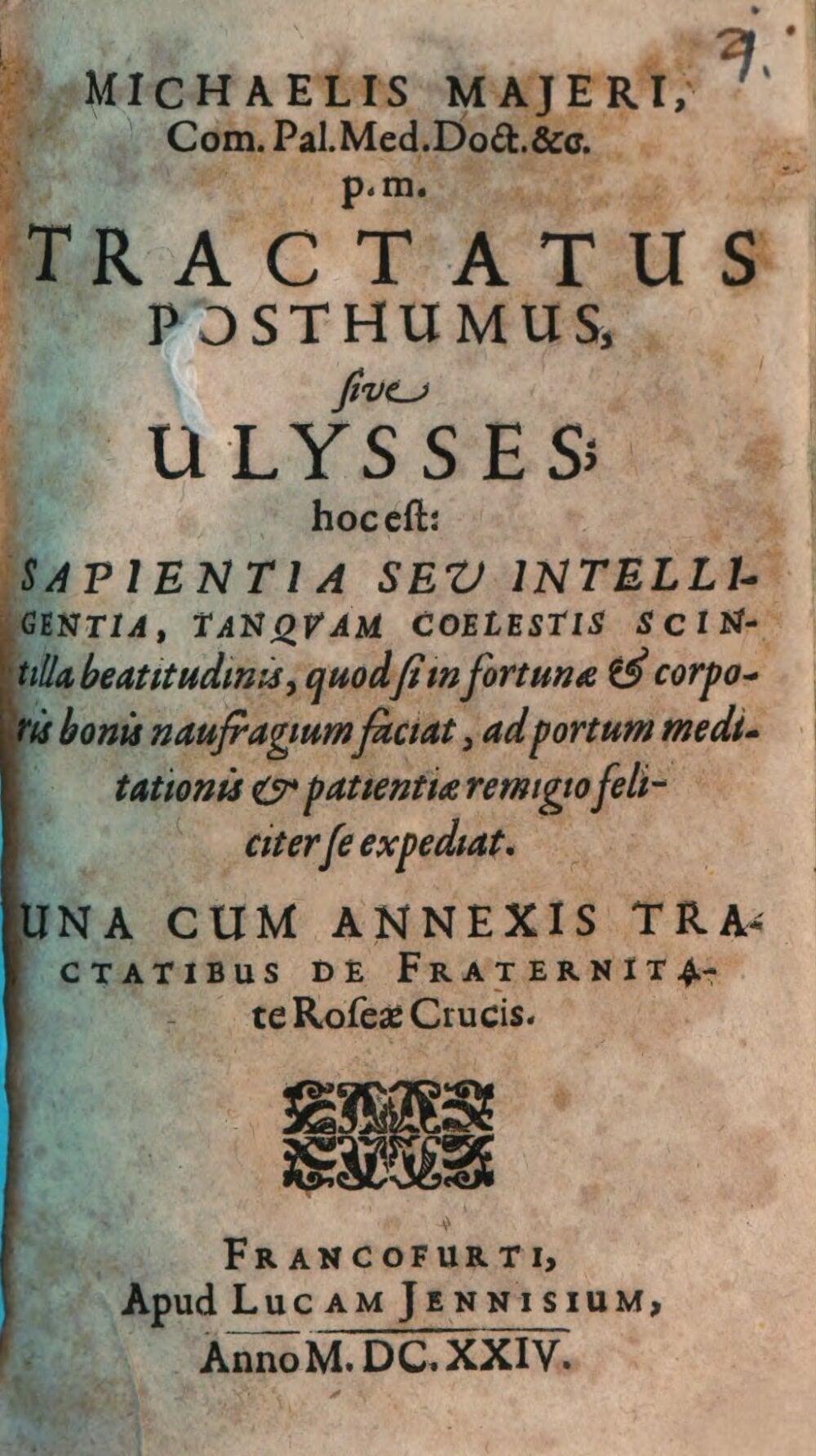 Posthumous Treatise, or Ulysses