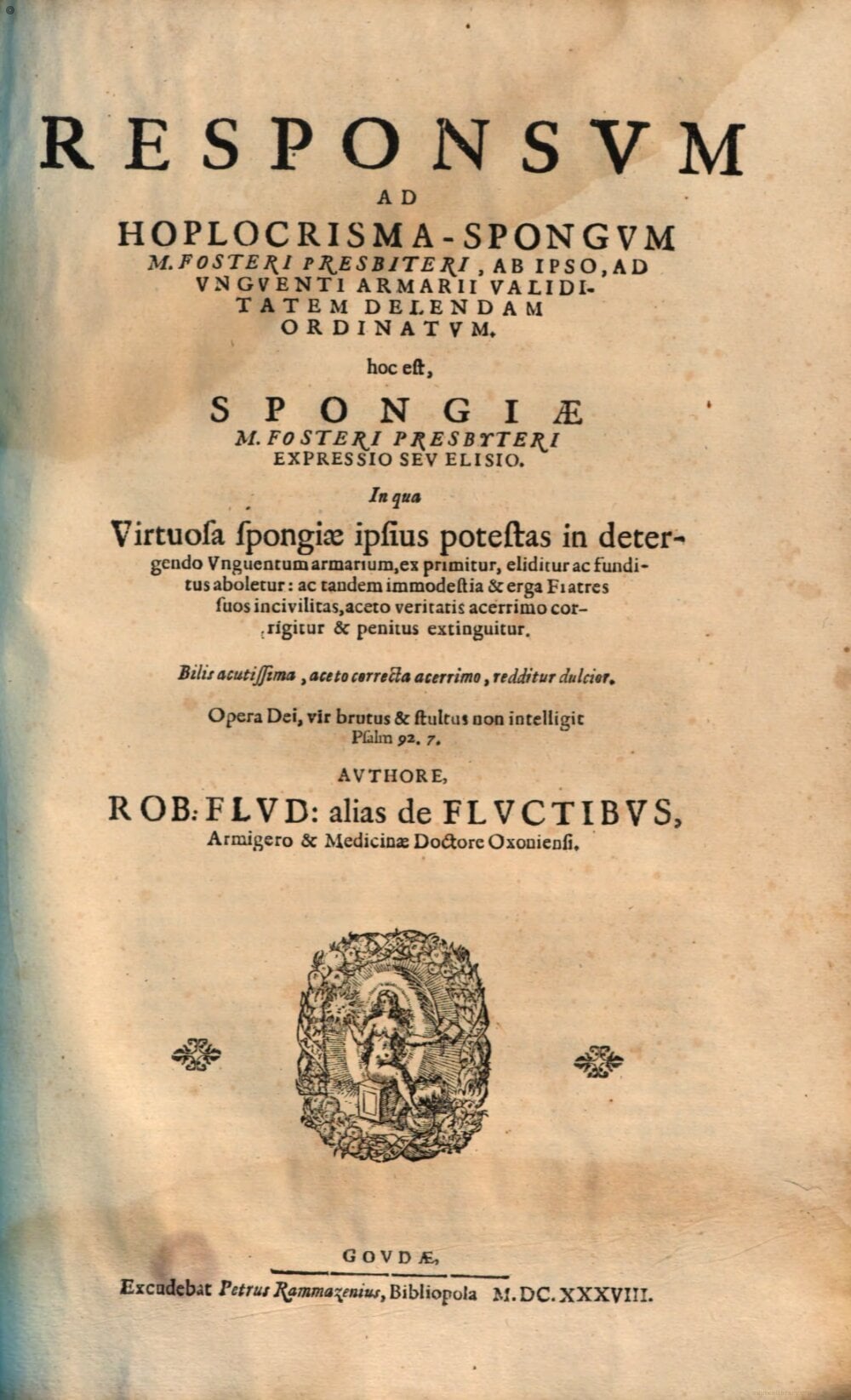 Response to the Sponge of the Weapon-Salve