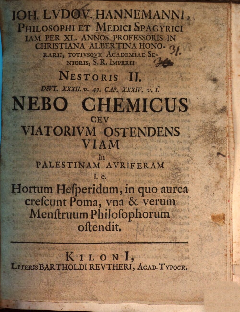 The Chemical Nebo, or Guidebook to the Gold-bearing Palestine