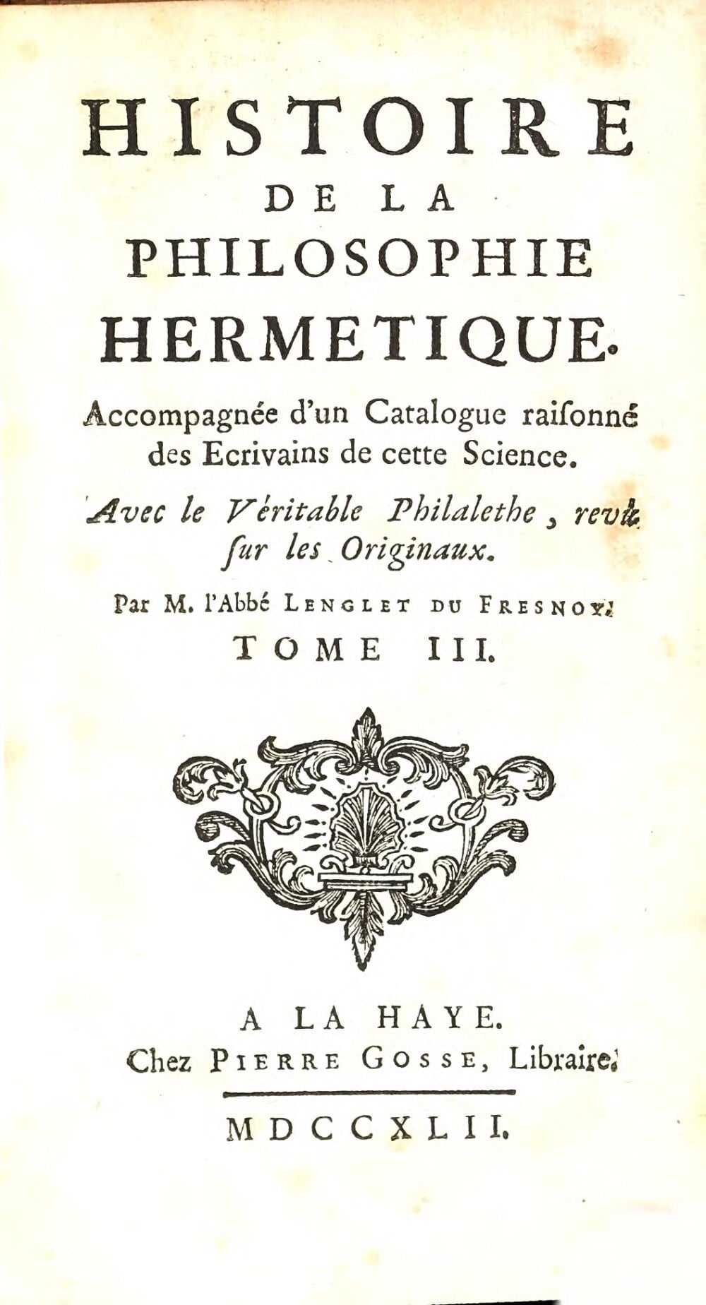 History of Hermetic Philosophy