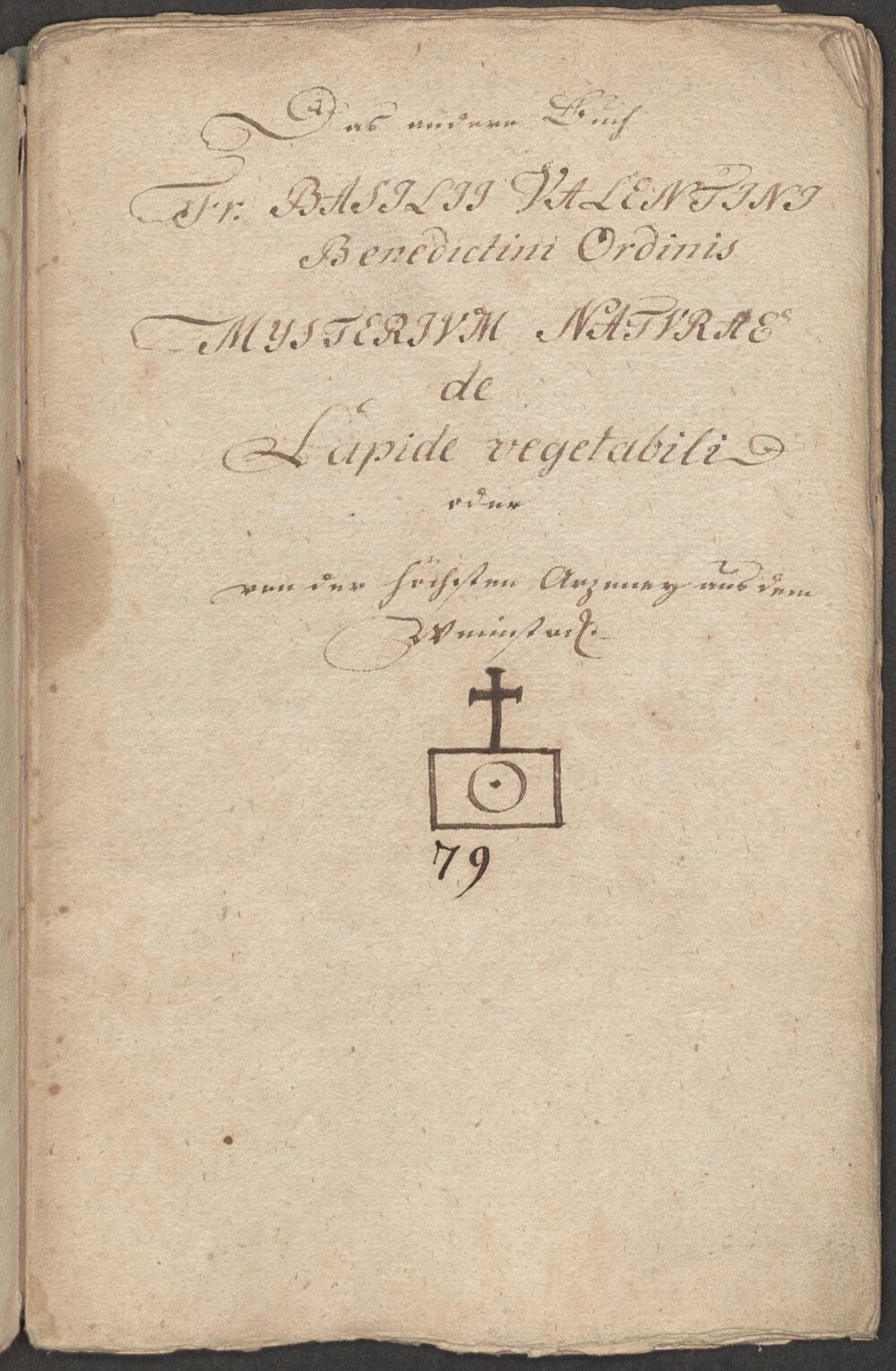 The Mystery of Nature concerning the Vegetable Stone